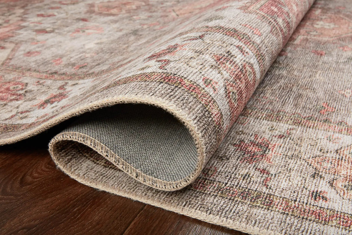 Heidi HEI-02 Dove / Spice Area Rug by Loloi