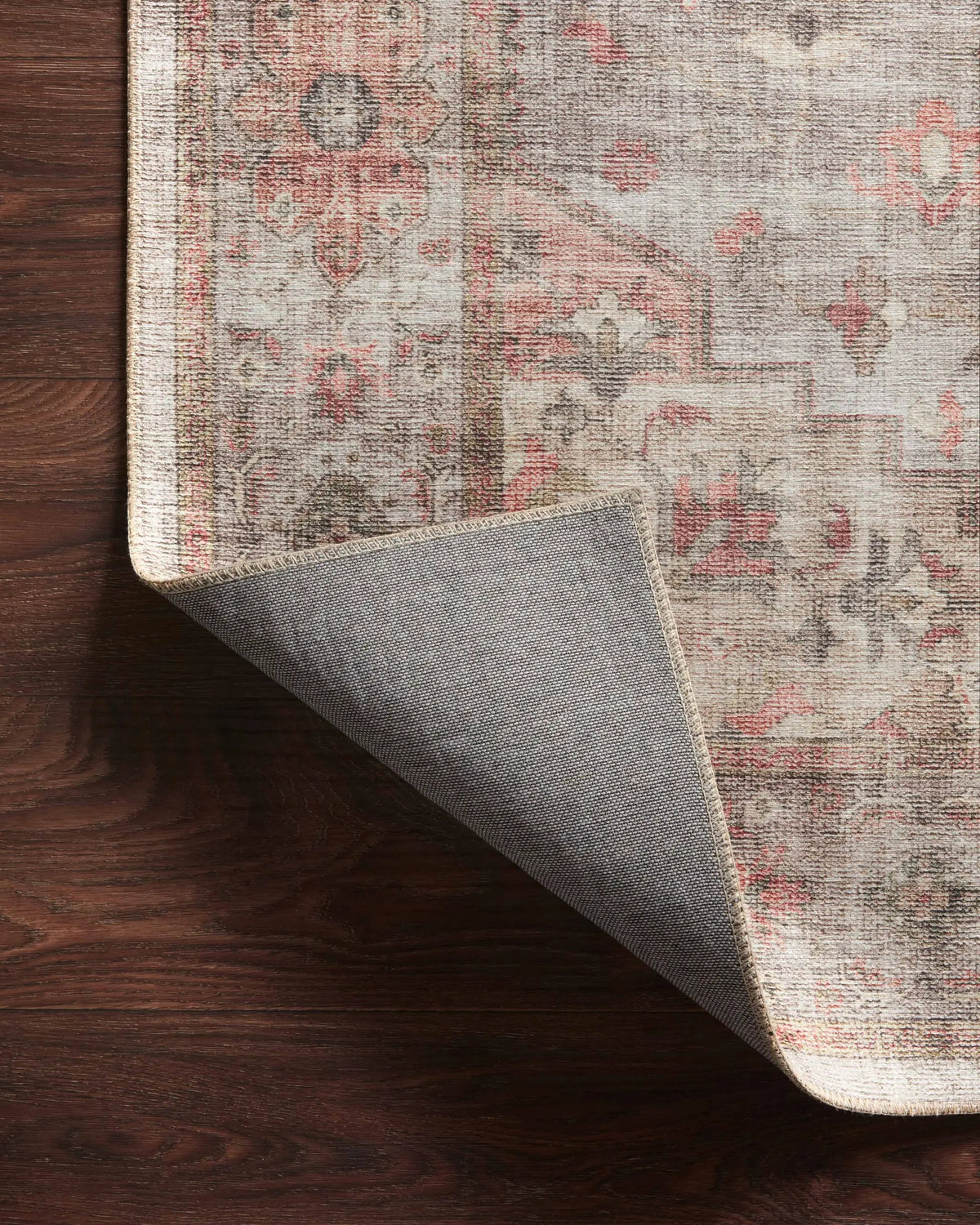 Heidi HEI-02 Dove / Spice Area Rug by Loloi