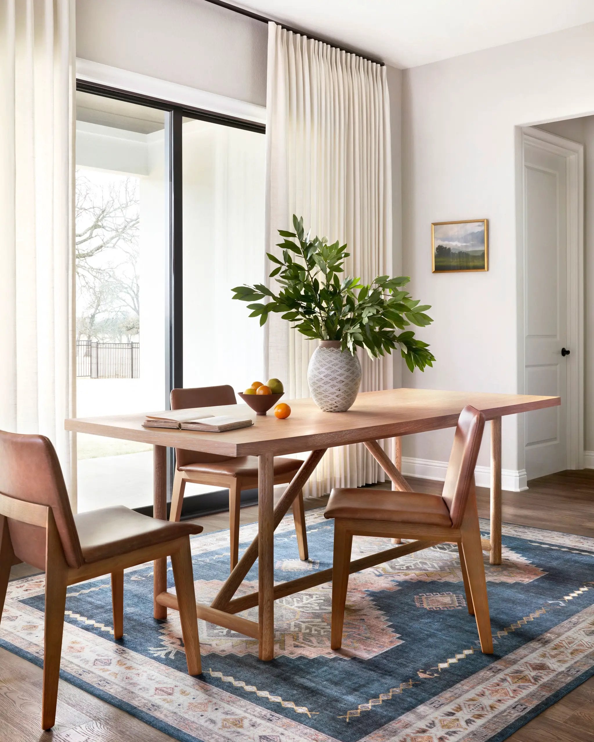 Heidi HEI-03 Denim / Blush Area Rug by Loloi
