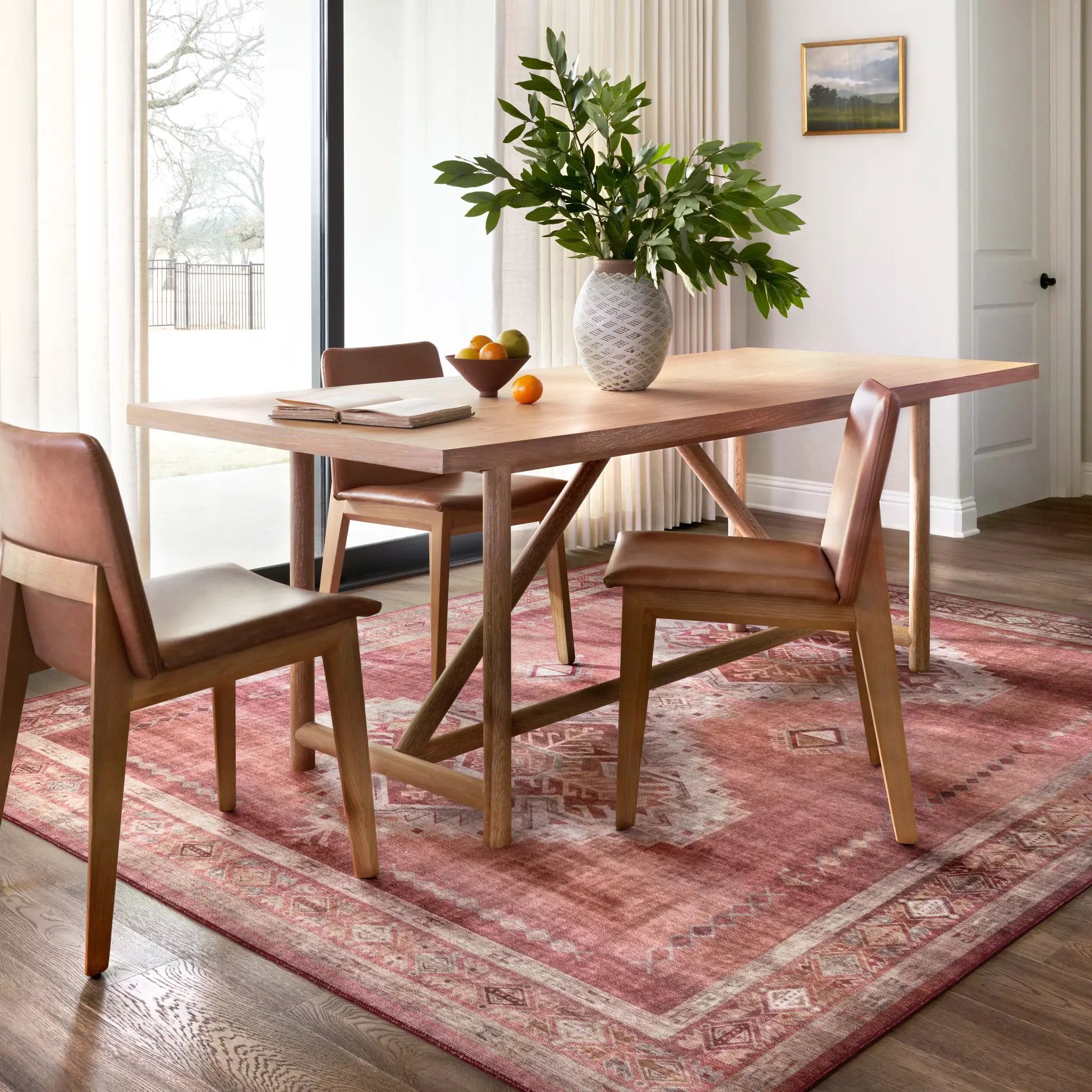 Heidi HEI-03 Sunset / Natural Area Rug by Loloi