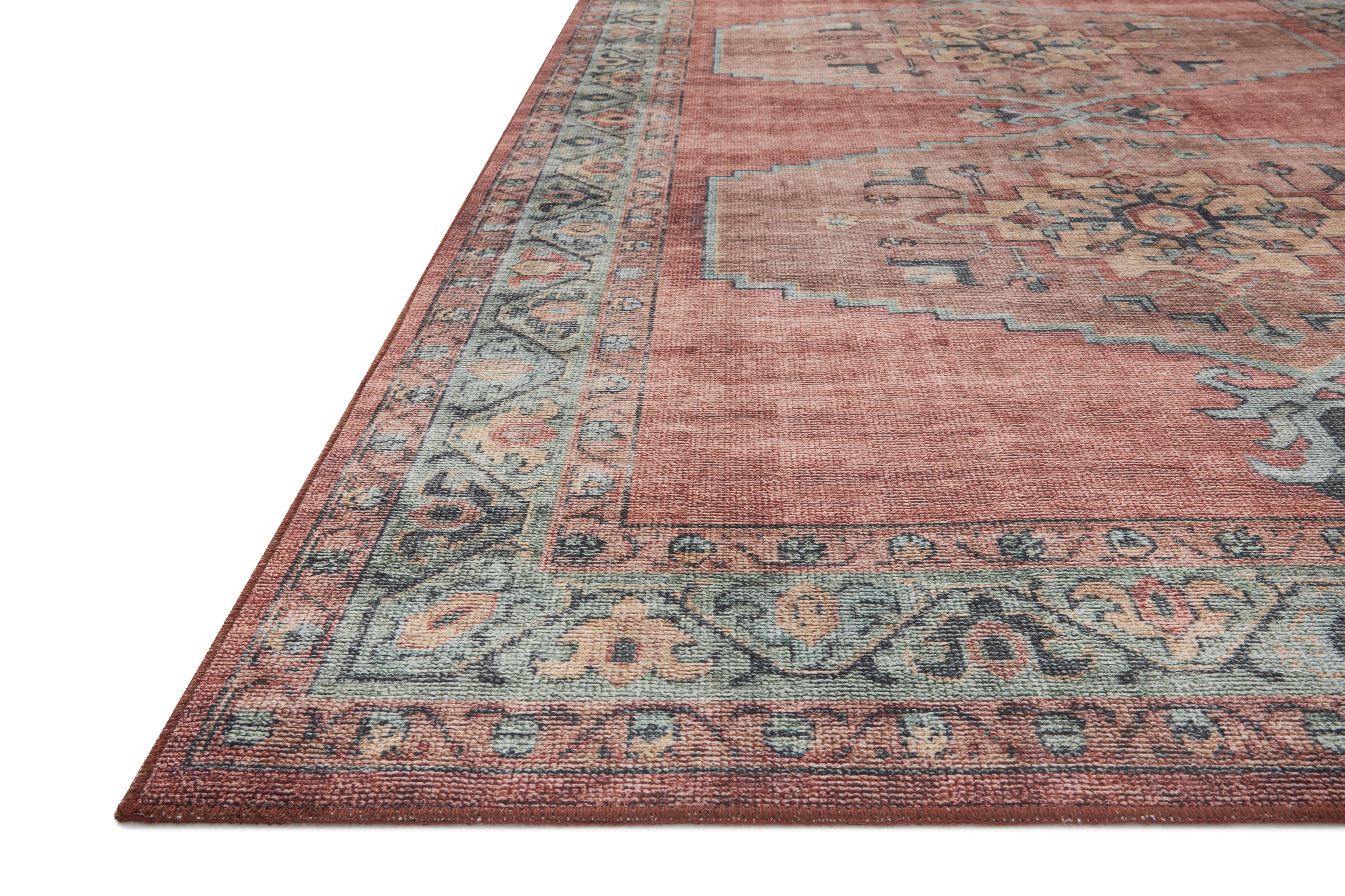 Loloi Heidi HEI-05 Spice / Aqua Area Rug