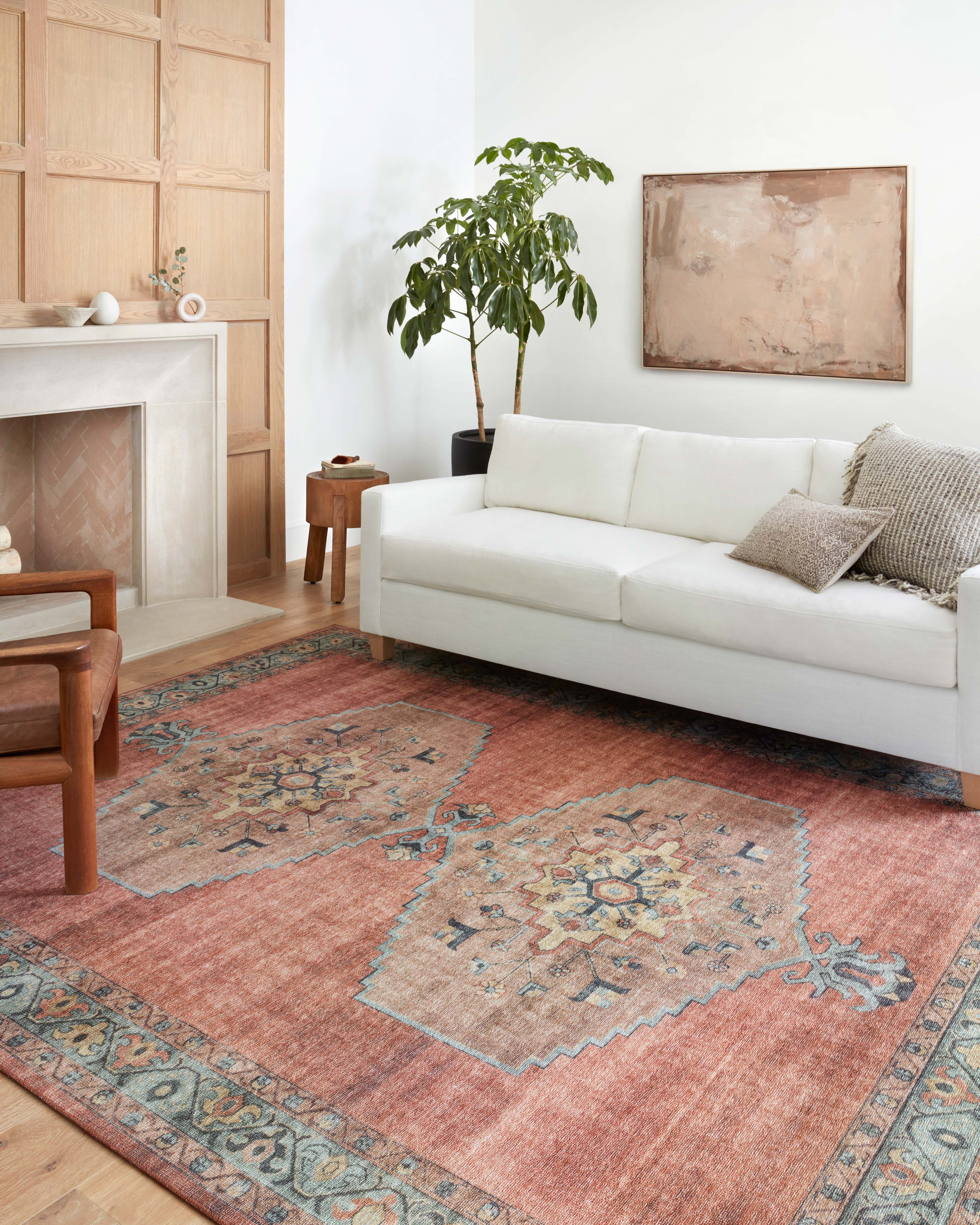Loloi Heidi HEI-05 Spice / Aqua Area Rug