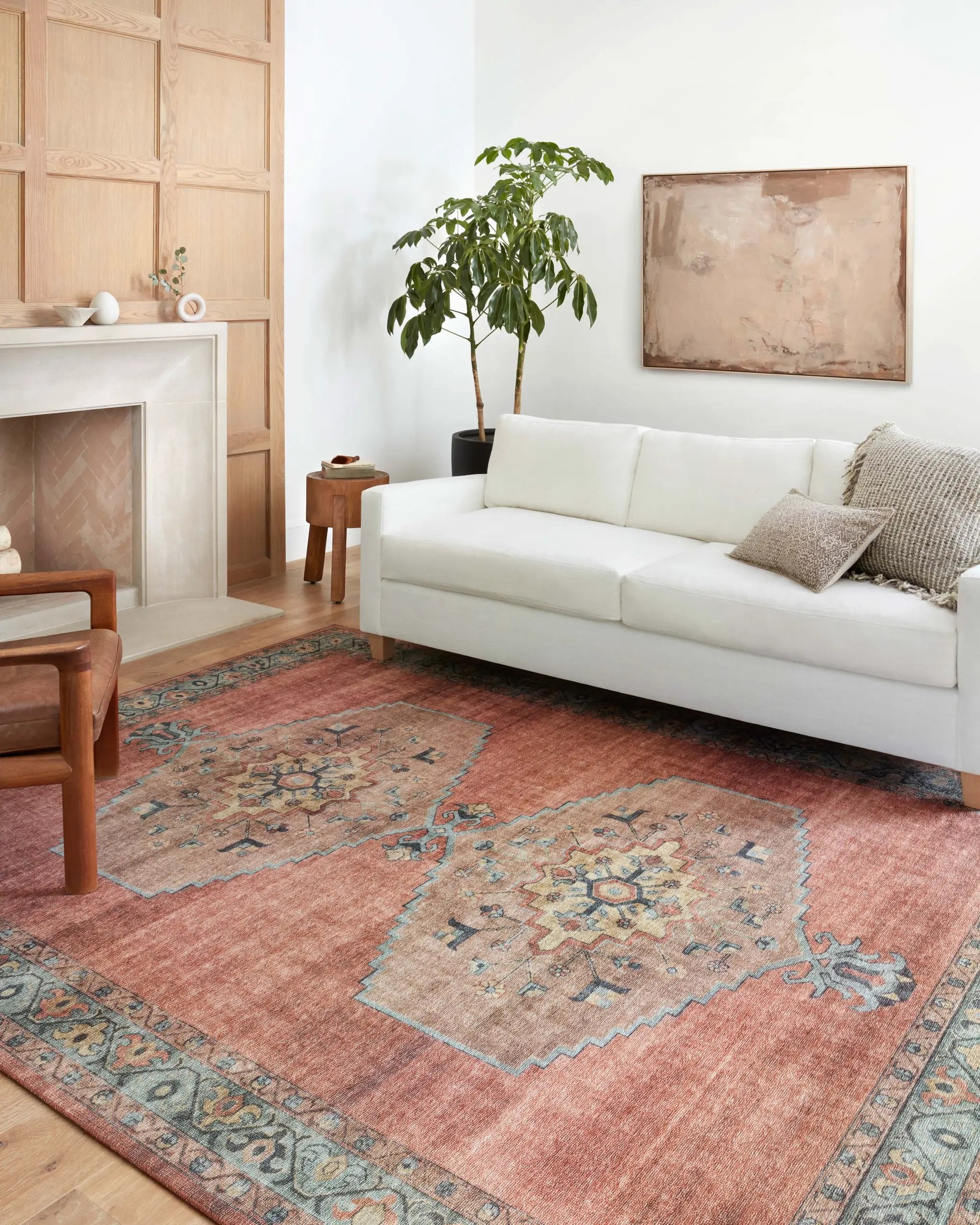 Heidi HEI-05 Spice / Aqua Area Rug by Loloi