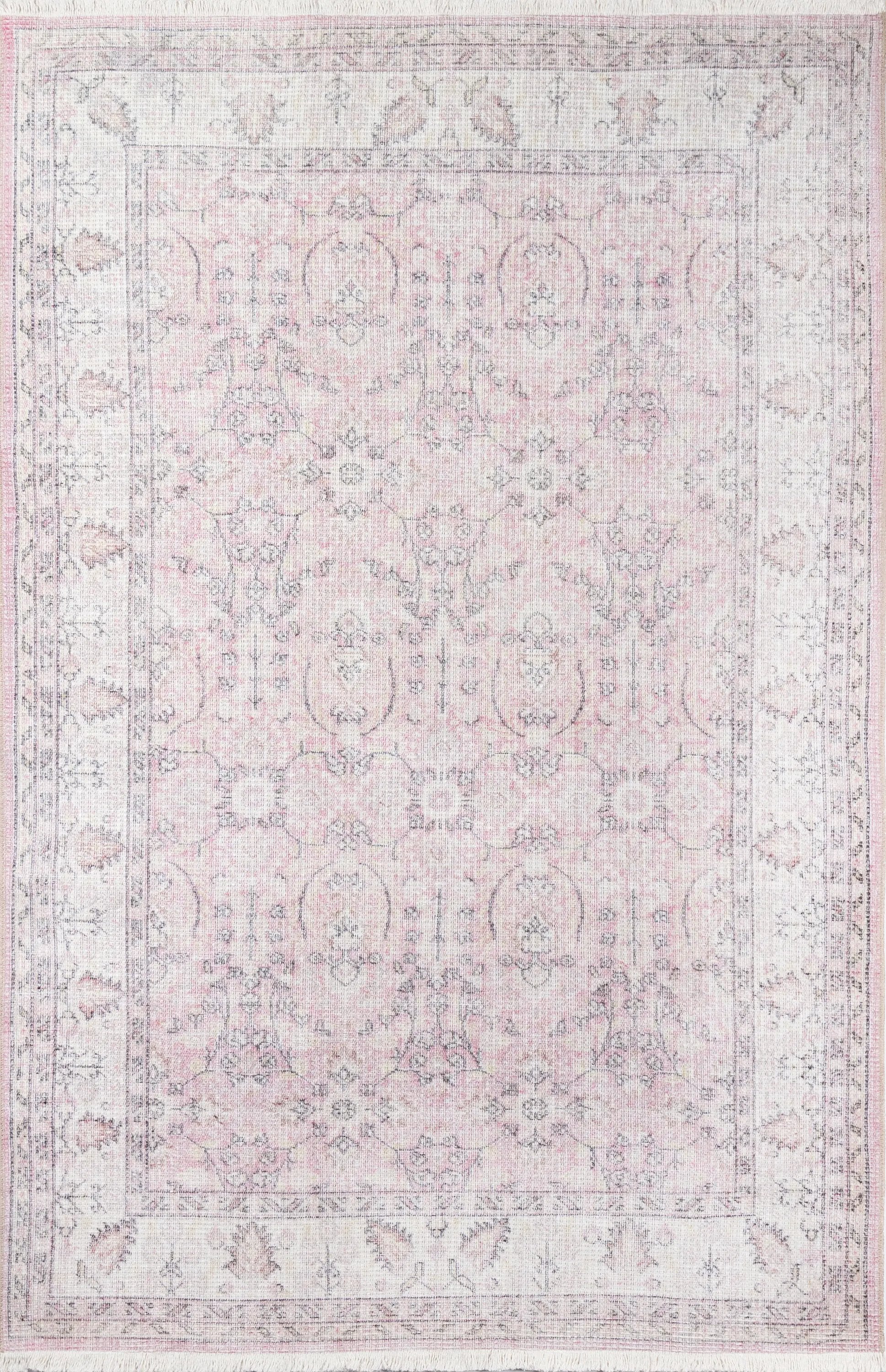 Helena HEL-4 Pink Area Rug by Momeni