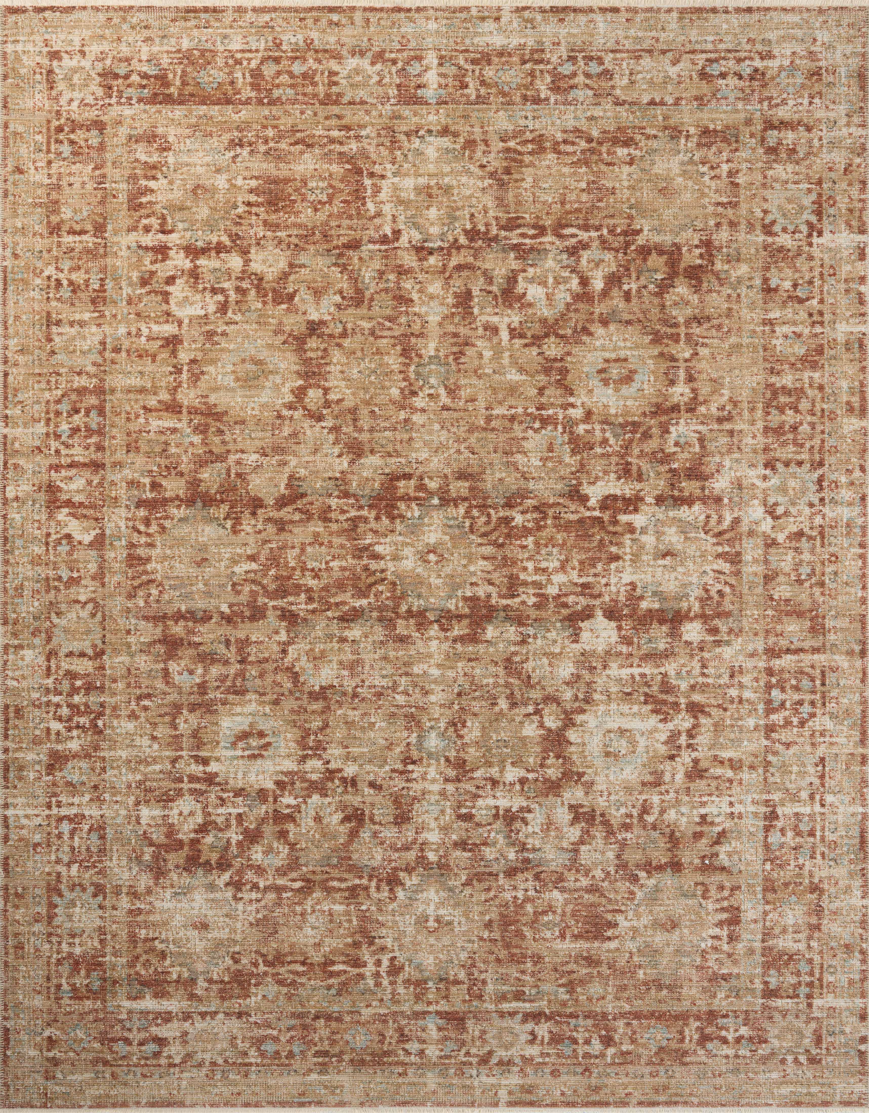 Loloi Heritage HER-03 Brick / Multi Area Rug