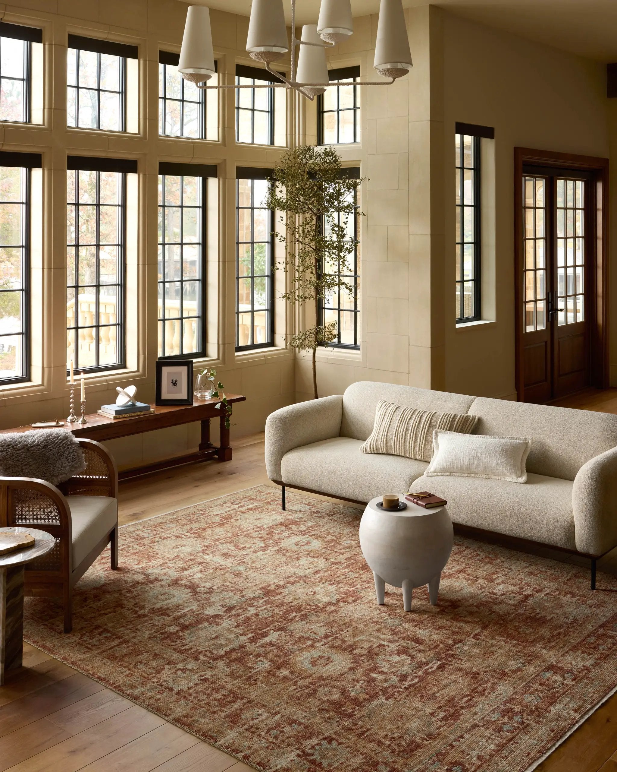 Heritage HER-03 Brick / Multi Area Rug by Loloi