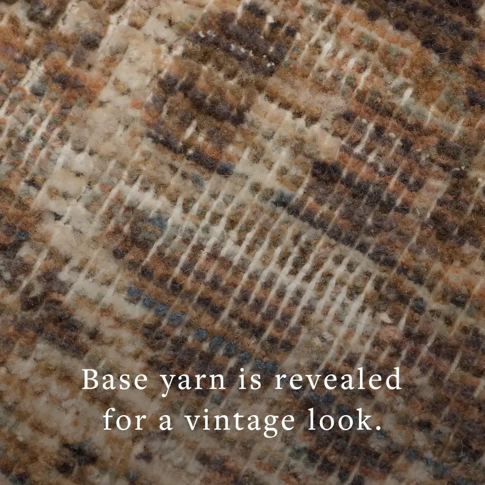 Heritage HER-07 Mocha / Denim Area Rug by Loloi