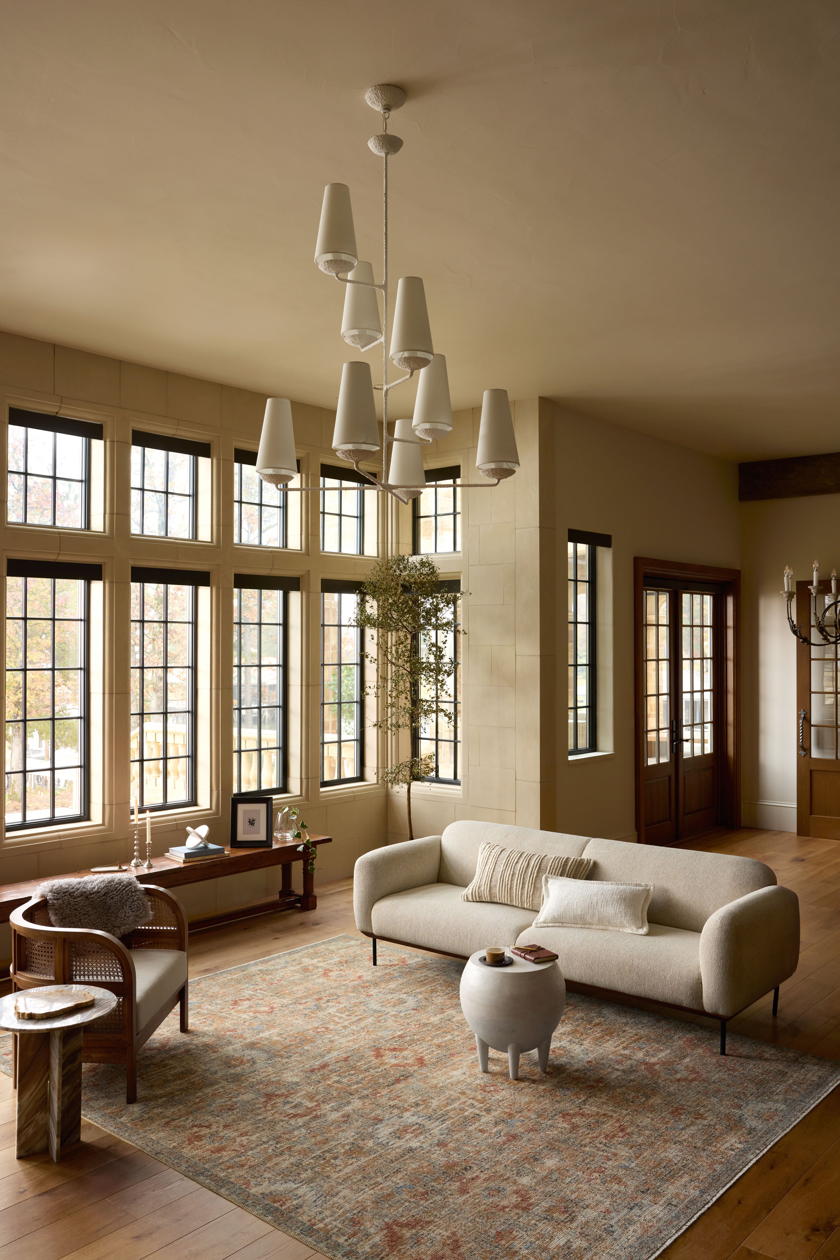 Loloi Heritage HER-10 Grey / Sunset Area Rug