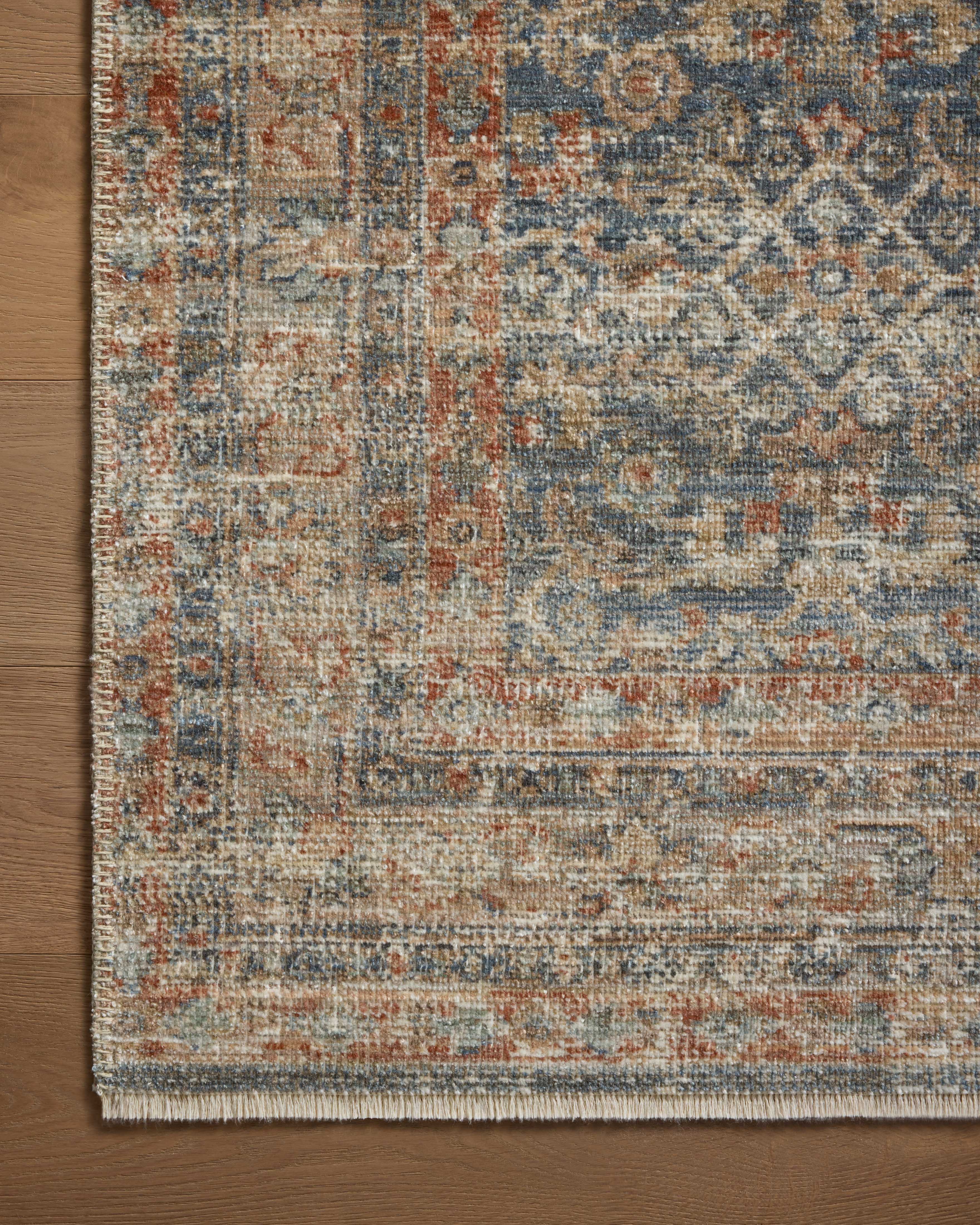 Loloi Heritage HER-12 Blue / Rust Area Rug