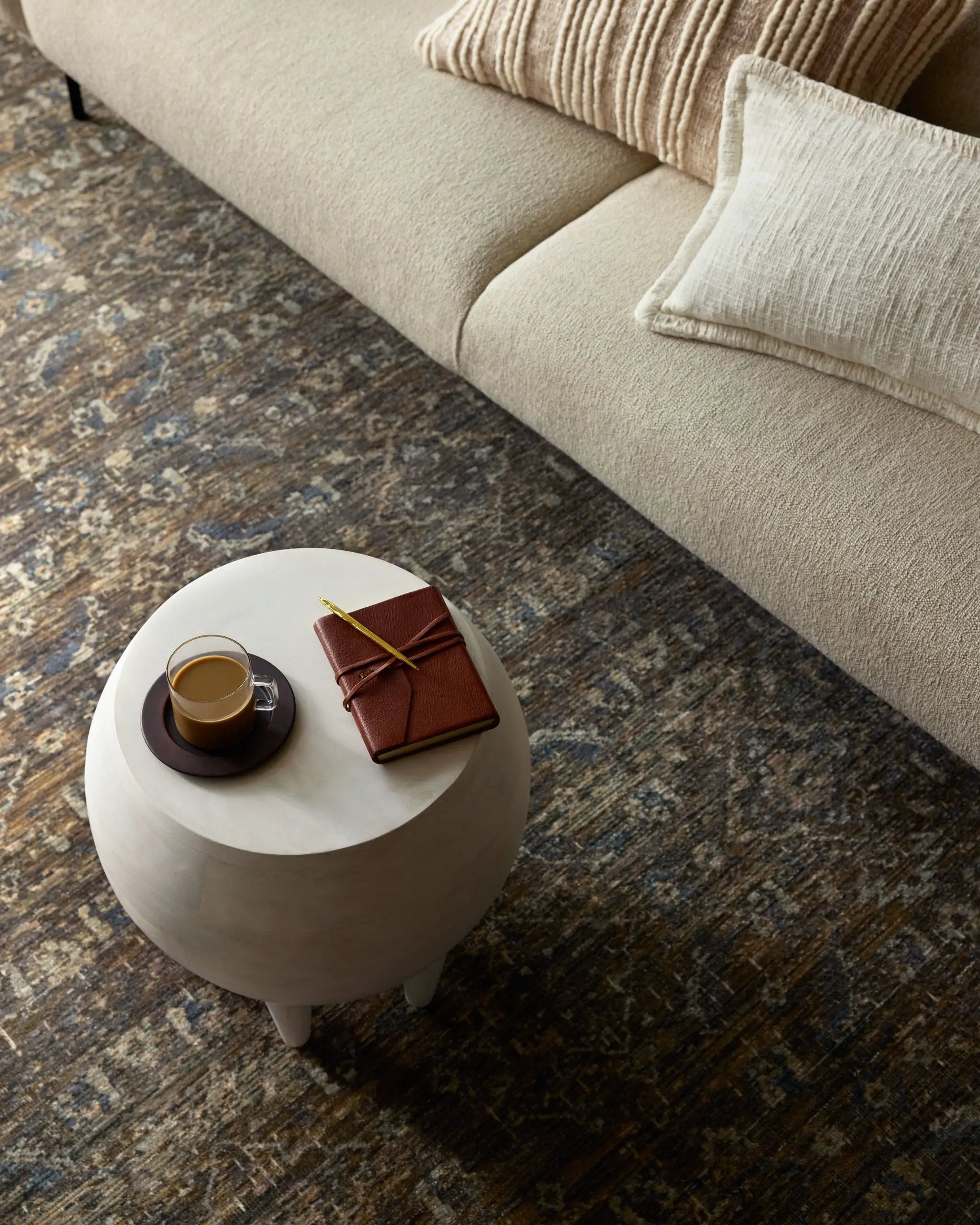 Heritage HER-14 Lagoon / Tobacco Area Rug by Loloi