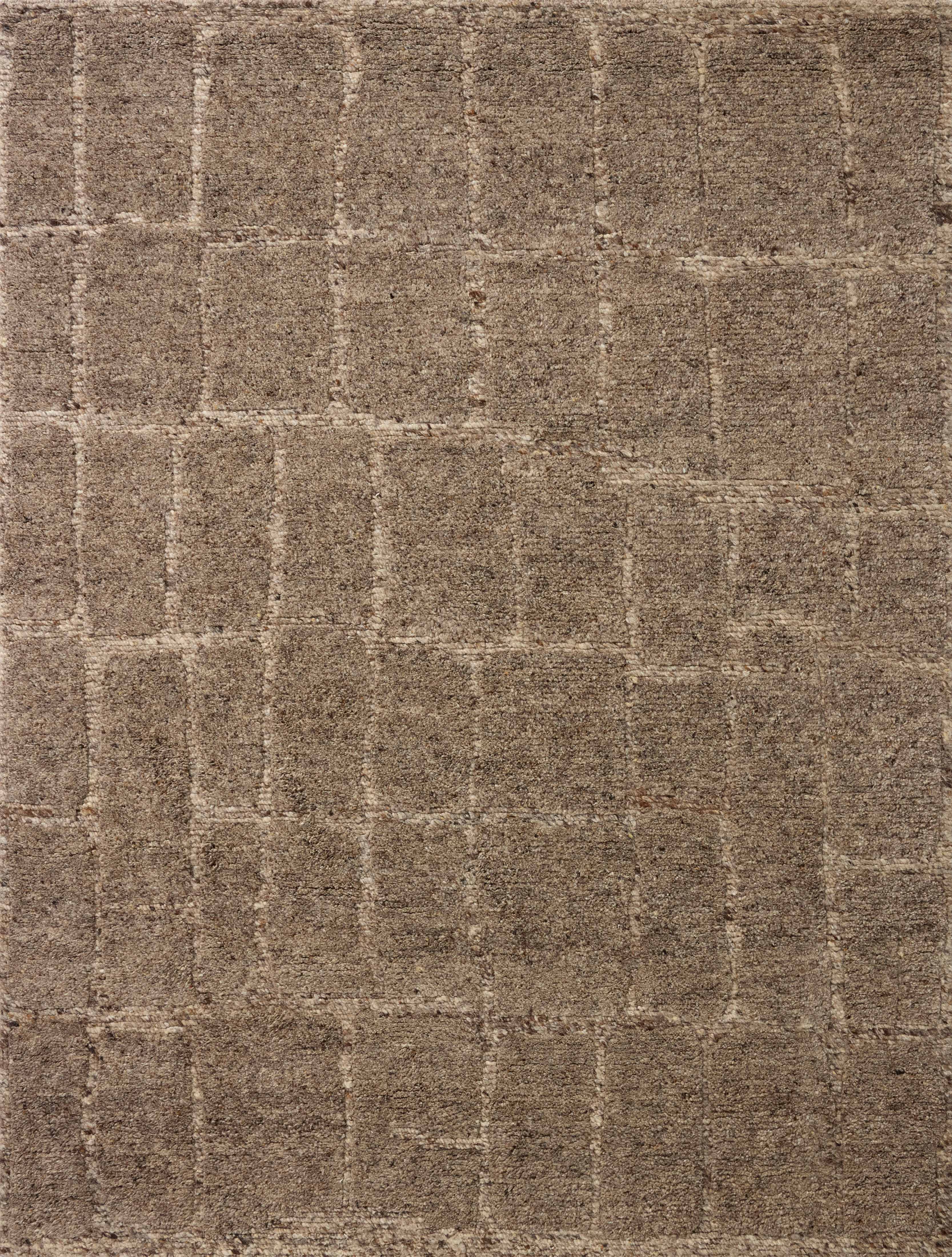 Layered in versatile taupe hues with graphic patterns, the Hughes HUS-01 Taupe Area Rug is a hand-knotted wool area rug perfect for any setting