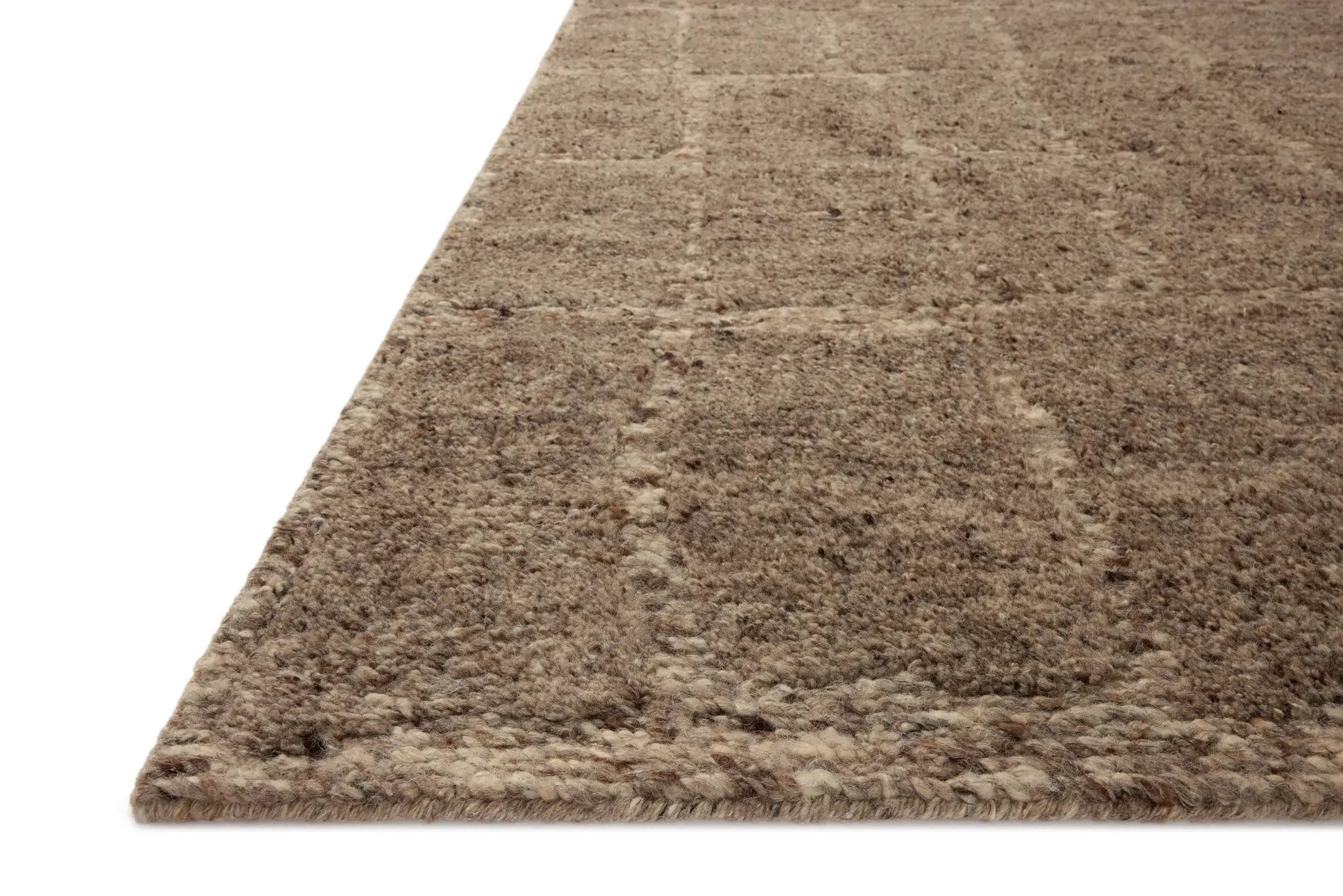 Hughes HUS-01 Taupe Area Rug by Loloi