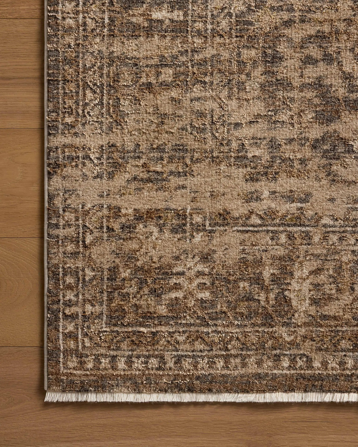 Haywood HYD-01 Granite / Natural Area Rug by Loloi