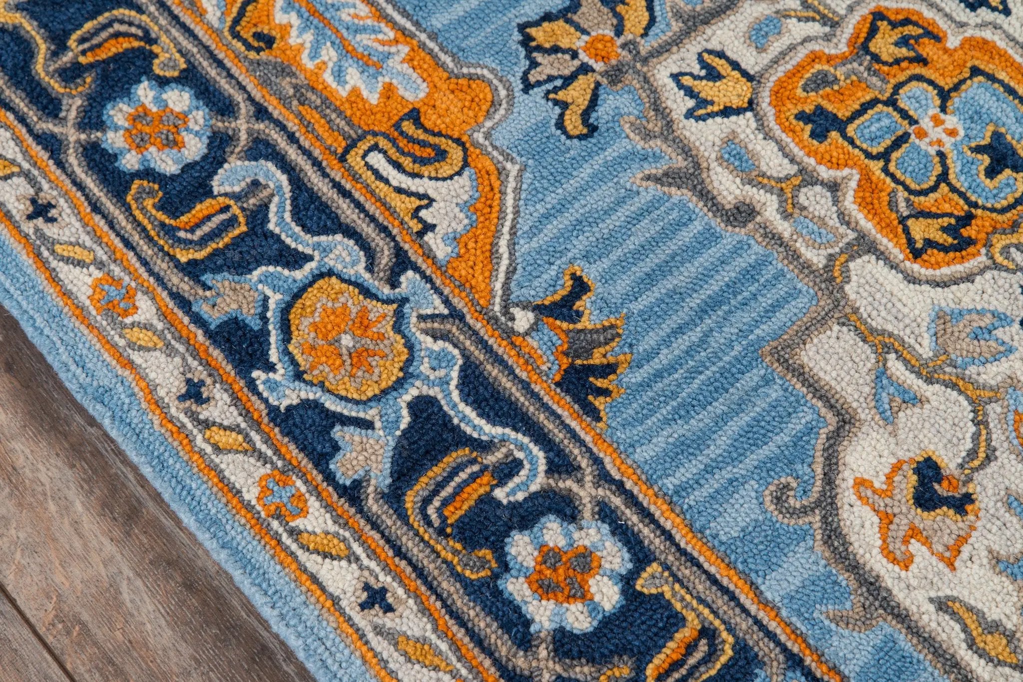 Ibiza IBI-1 Blue Area Rug by Momeni
