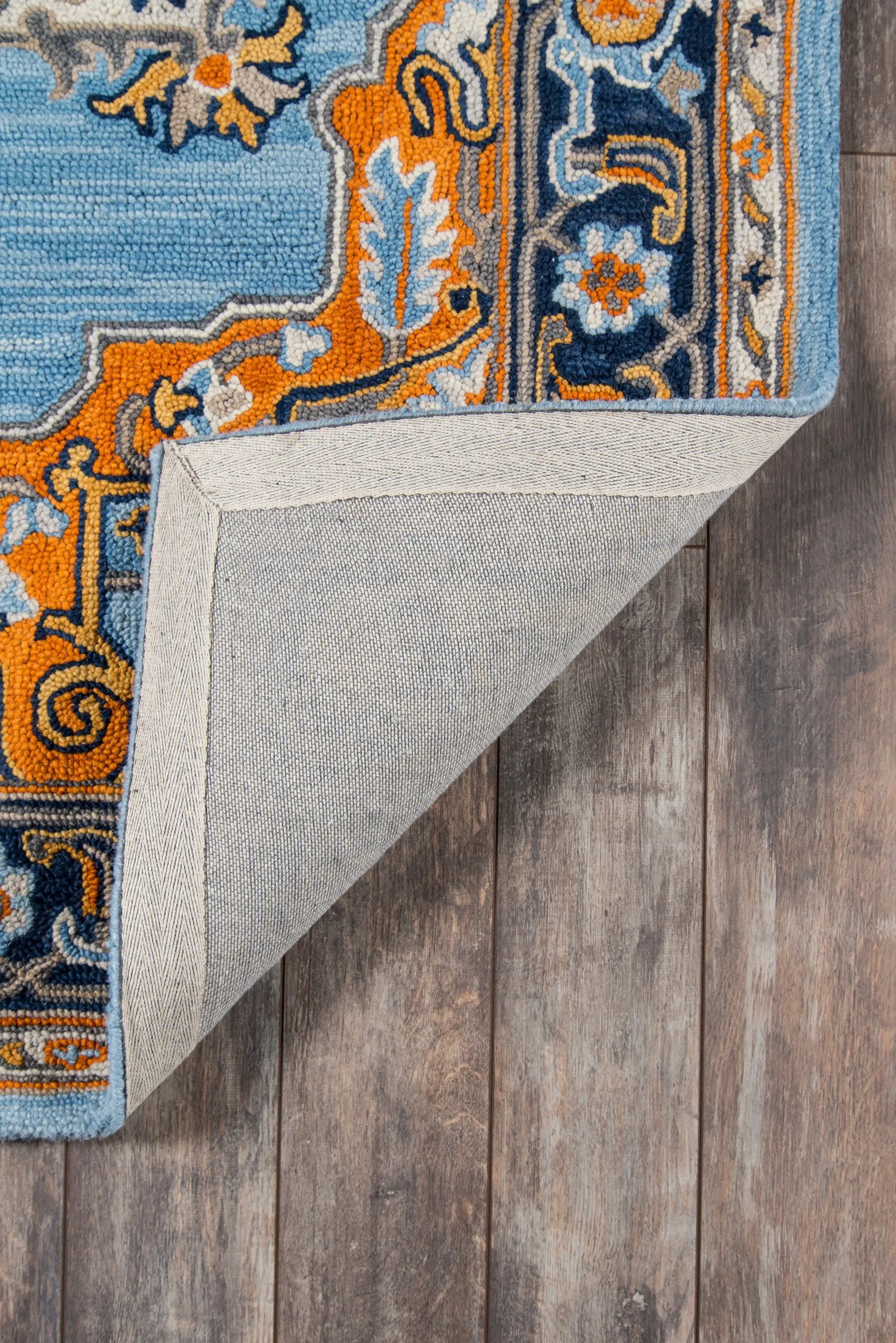 Ibiza IBI-1 Blue Area Rug by Momeni