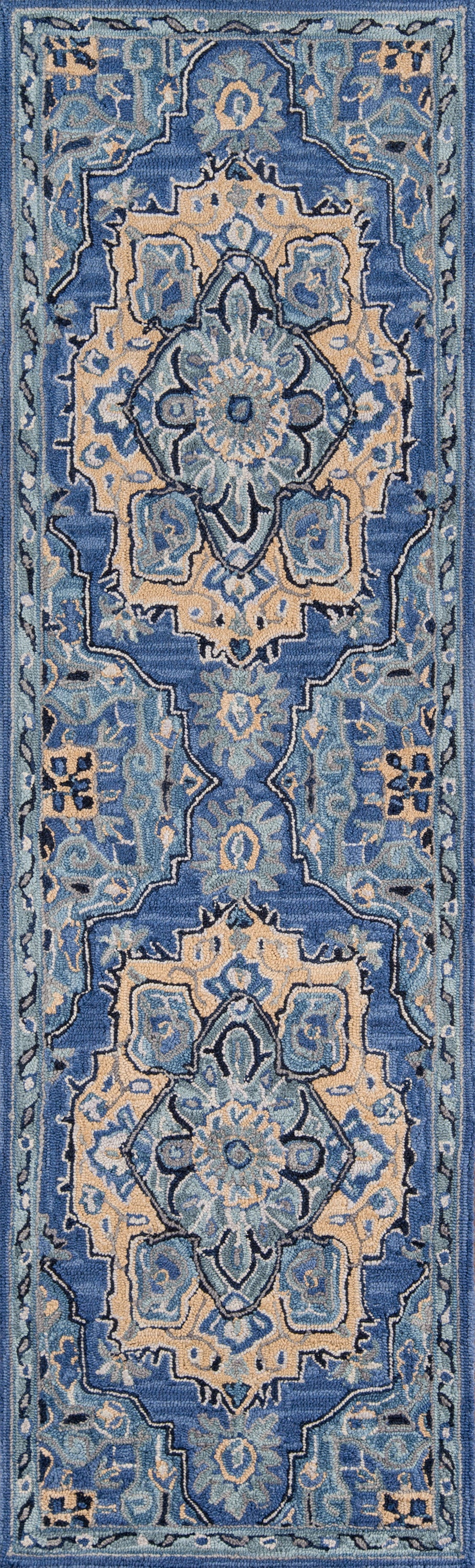 Momeni Ibiza IBI-1 Denim Hand Tufted Area Rug