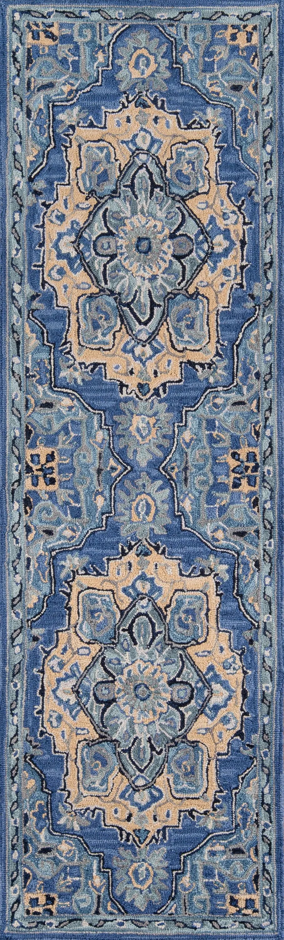 Momeni Ibiza IBI-1 Denim Hand Tufted Area Rug