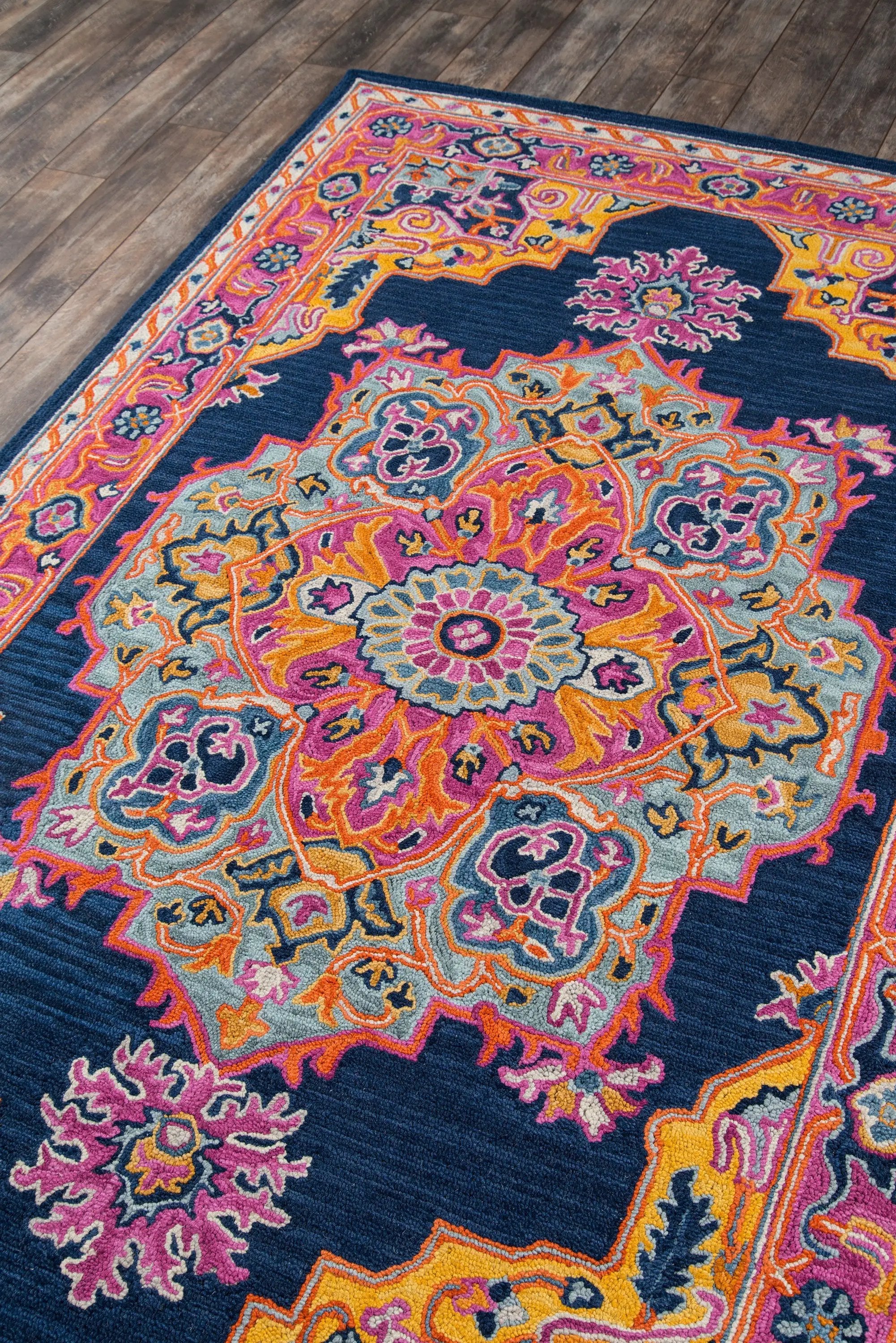 Ibiza IBI-1 Navy Area Rug by Momeni