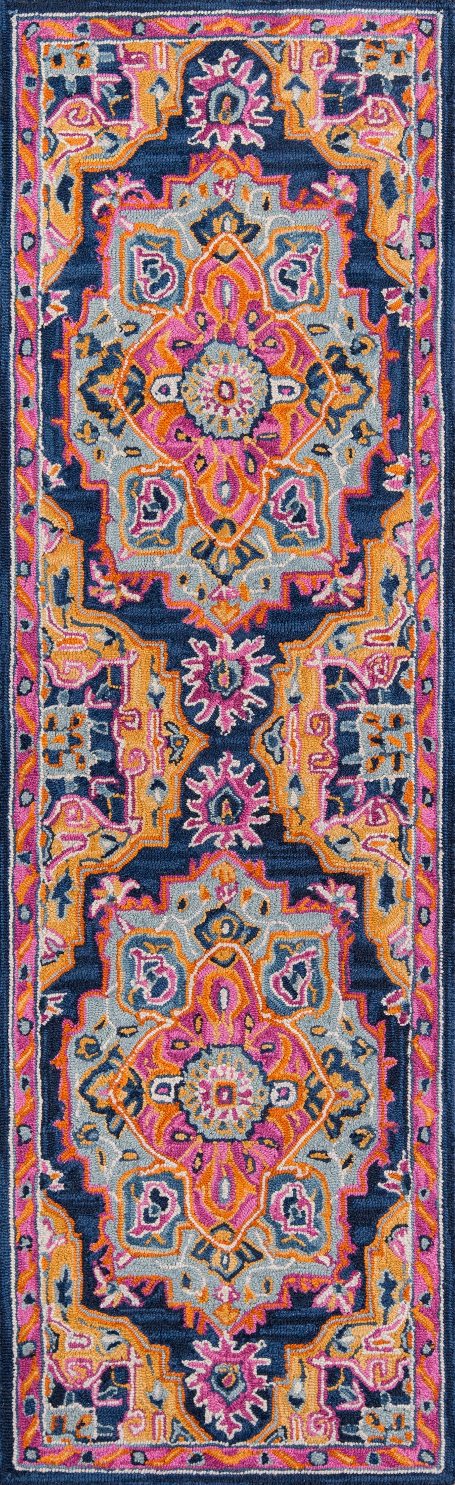 Momeni Ibiza IBI-1 Navy Hand Tufted Area Rug