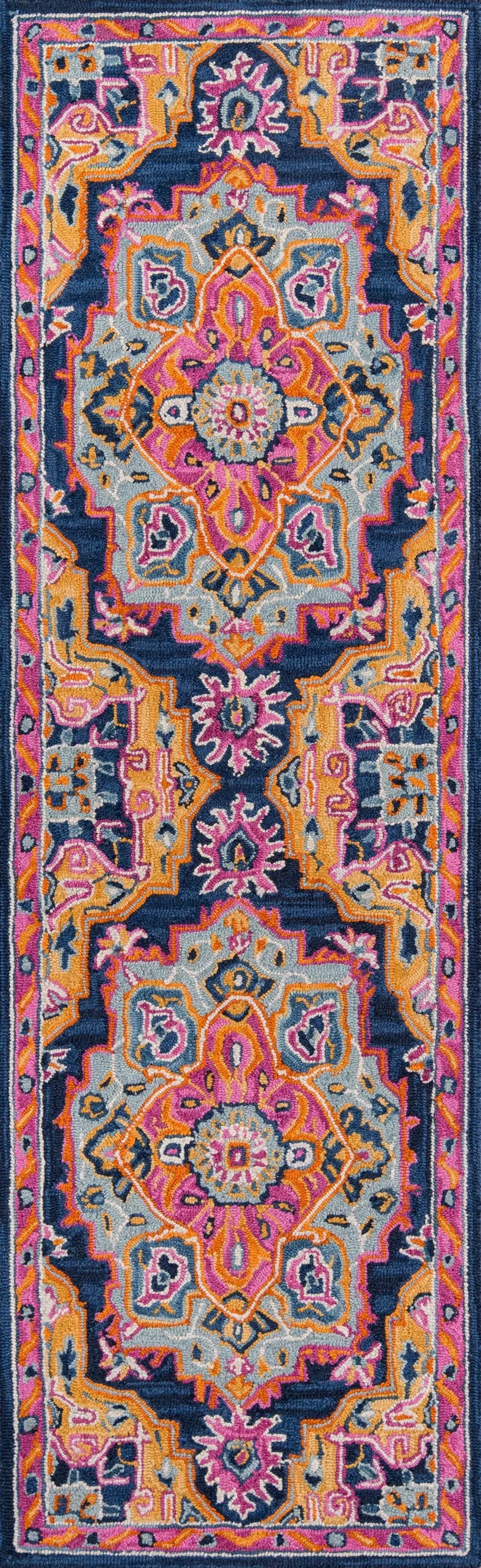 Ibiza IBI-1 Navy Area Rug by Momeni