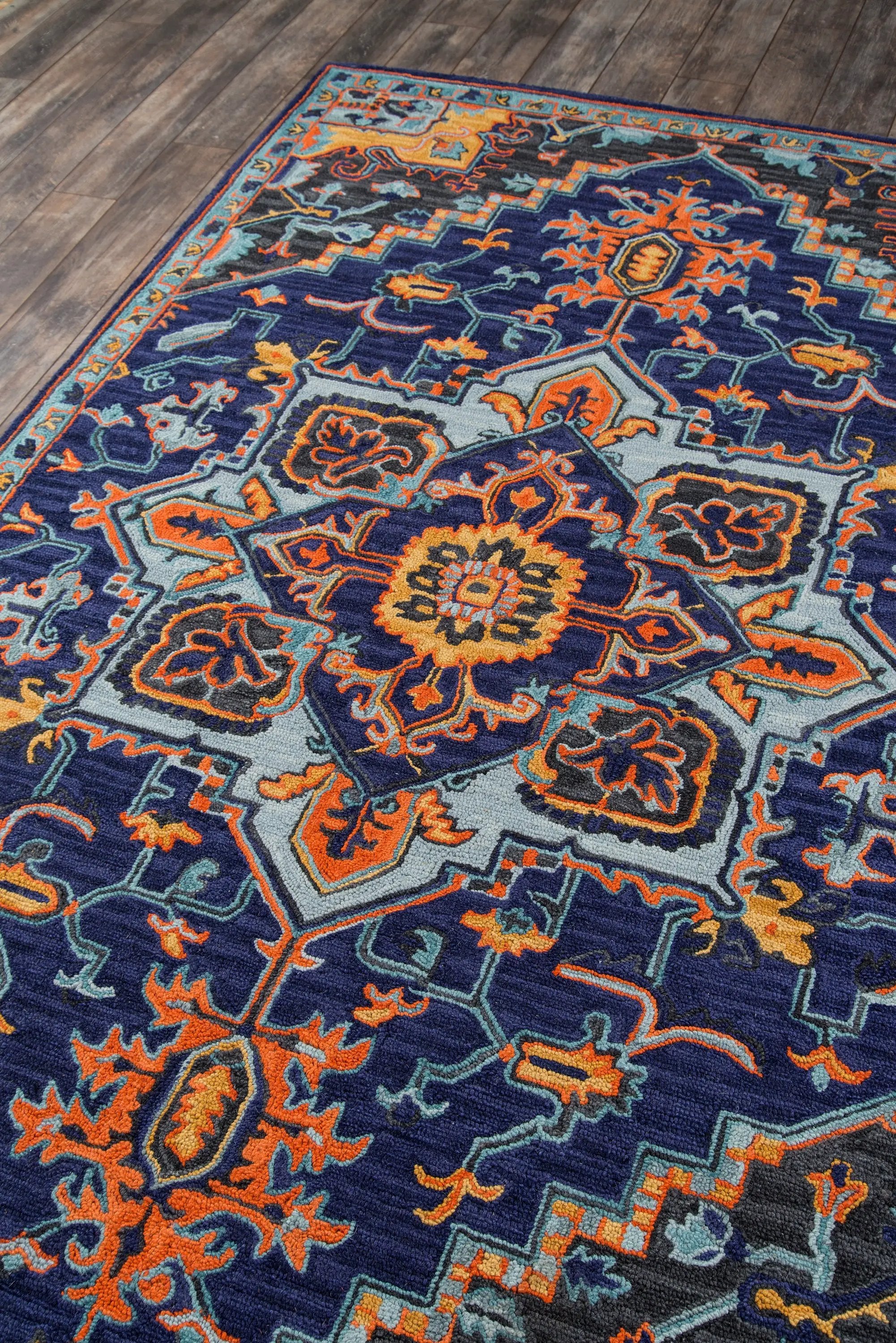Ibiza IBI-2 Navy Area Rug by Momeni