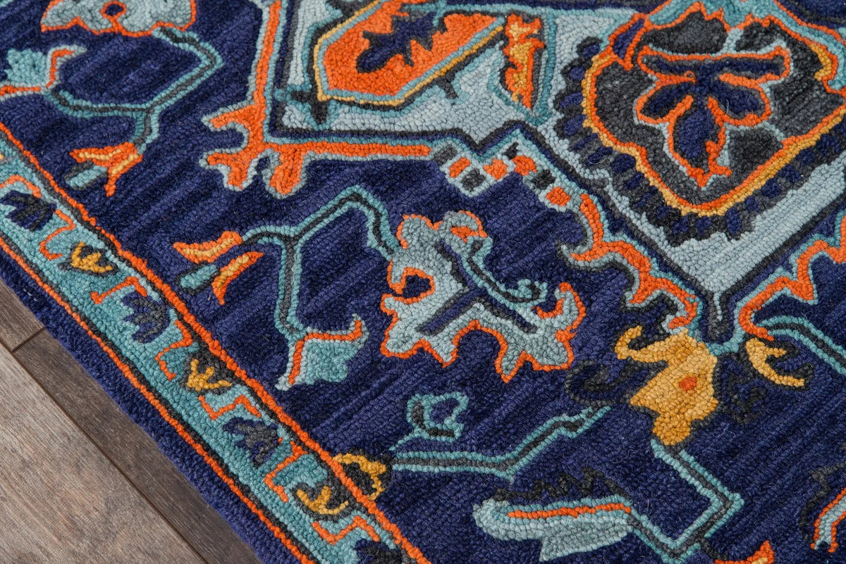 Ibiza IBI-2 Navy Area Rug by Momeni