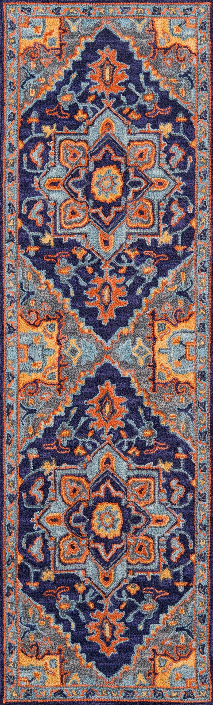 Ibiza IBI-2 Navy Area Rug by Momeni