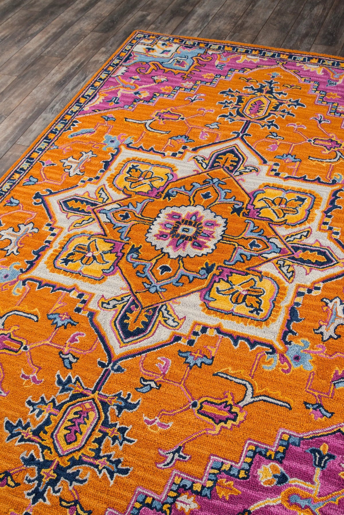 Ibiza IBI-2 Orange Area Rug by Momeni