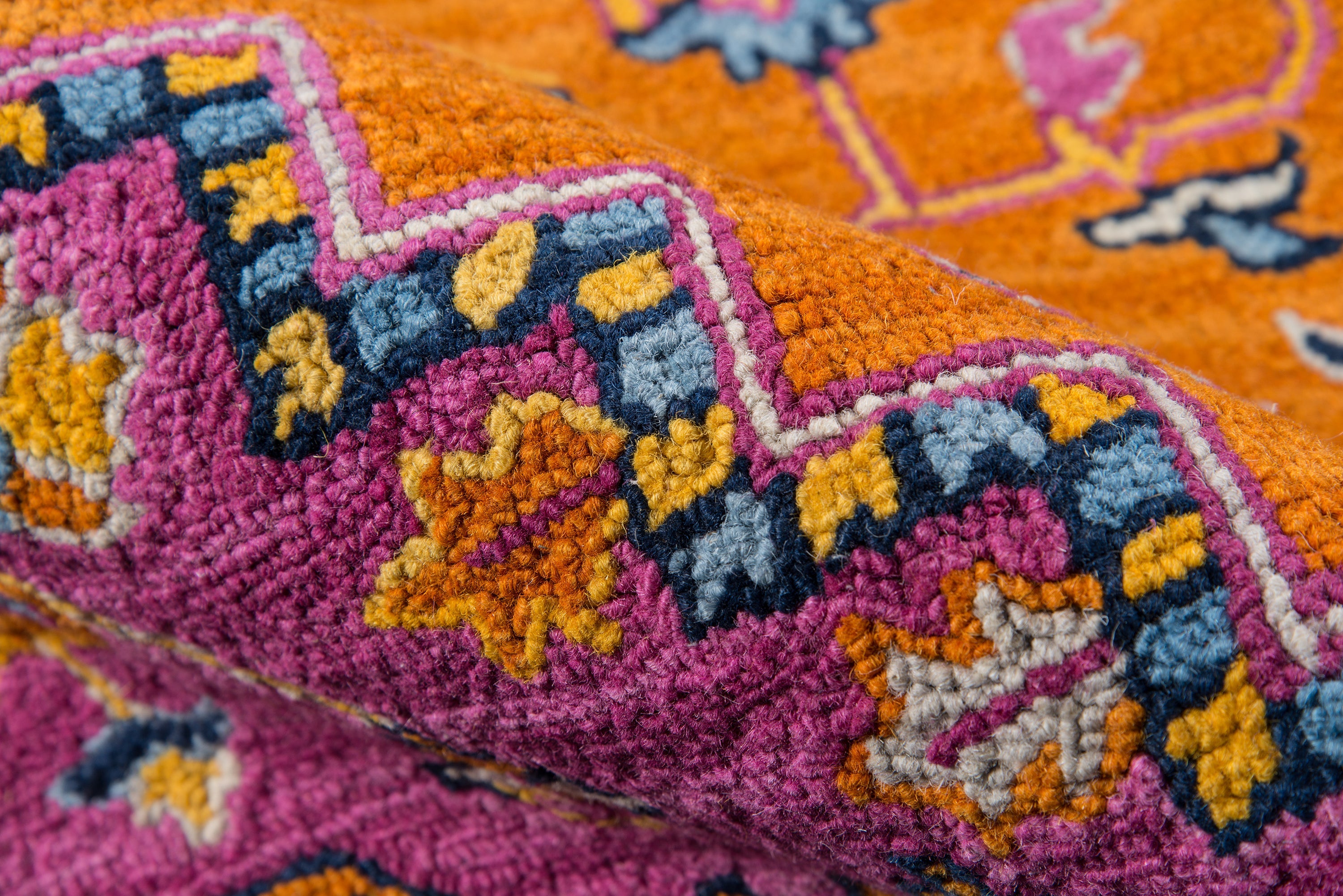 Momeni Ibiza IBI-2 Orange Hand Tufted Area Rug