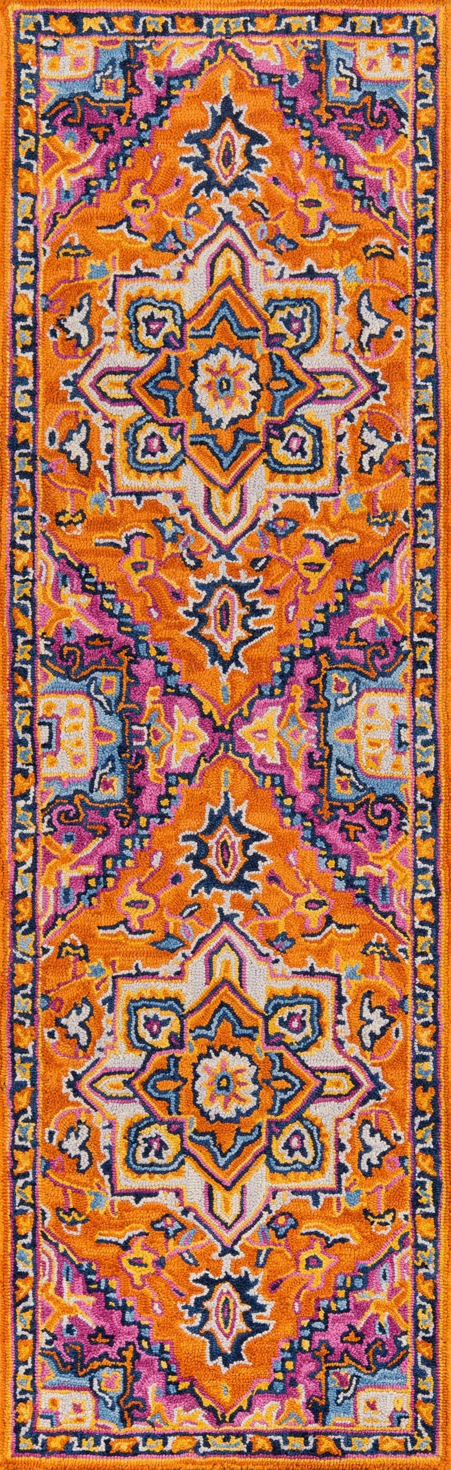 Ibiza IBI-2 Orange Area Rug by Momeni