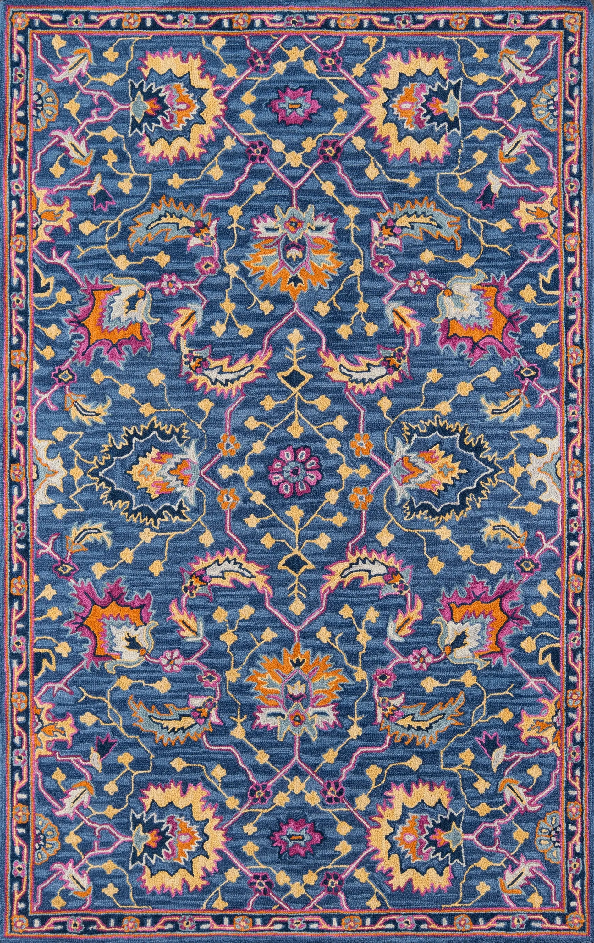 Ibiza IBI-3 Blue Area Rug by Momeni