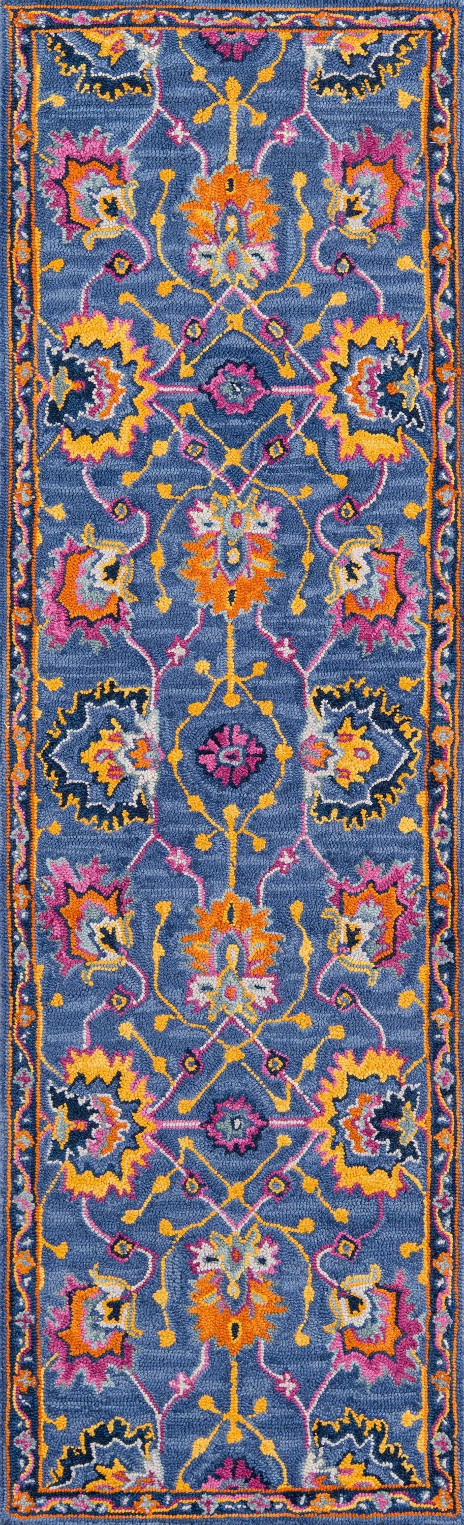 Ibiza IBI-3 Blue Area Rug by Momeni