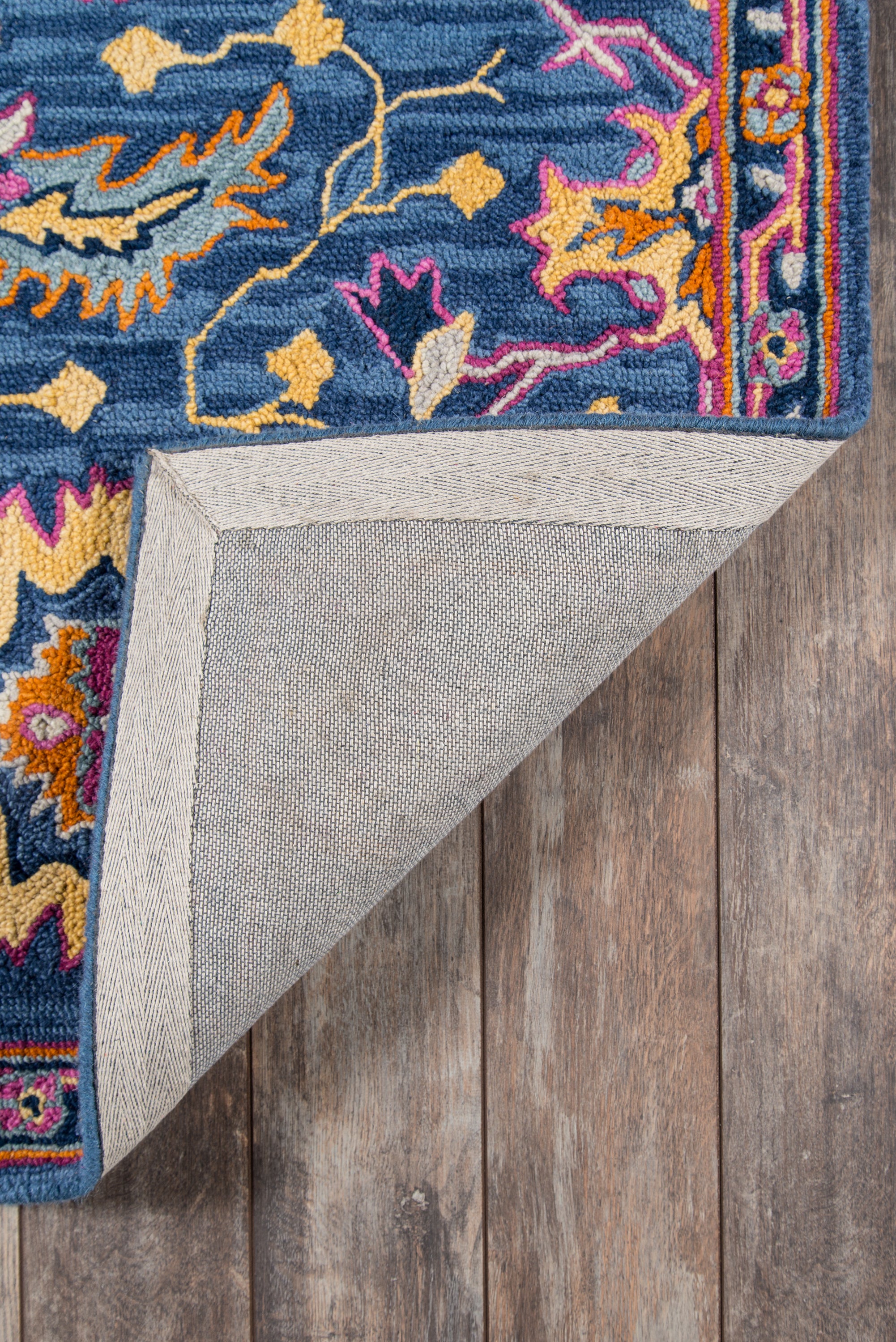 Momeni Ibiza IBI-3 Blue Hand Tufted Area Rug