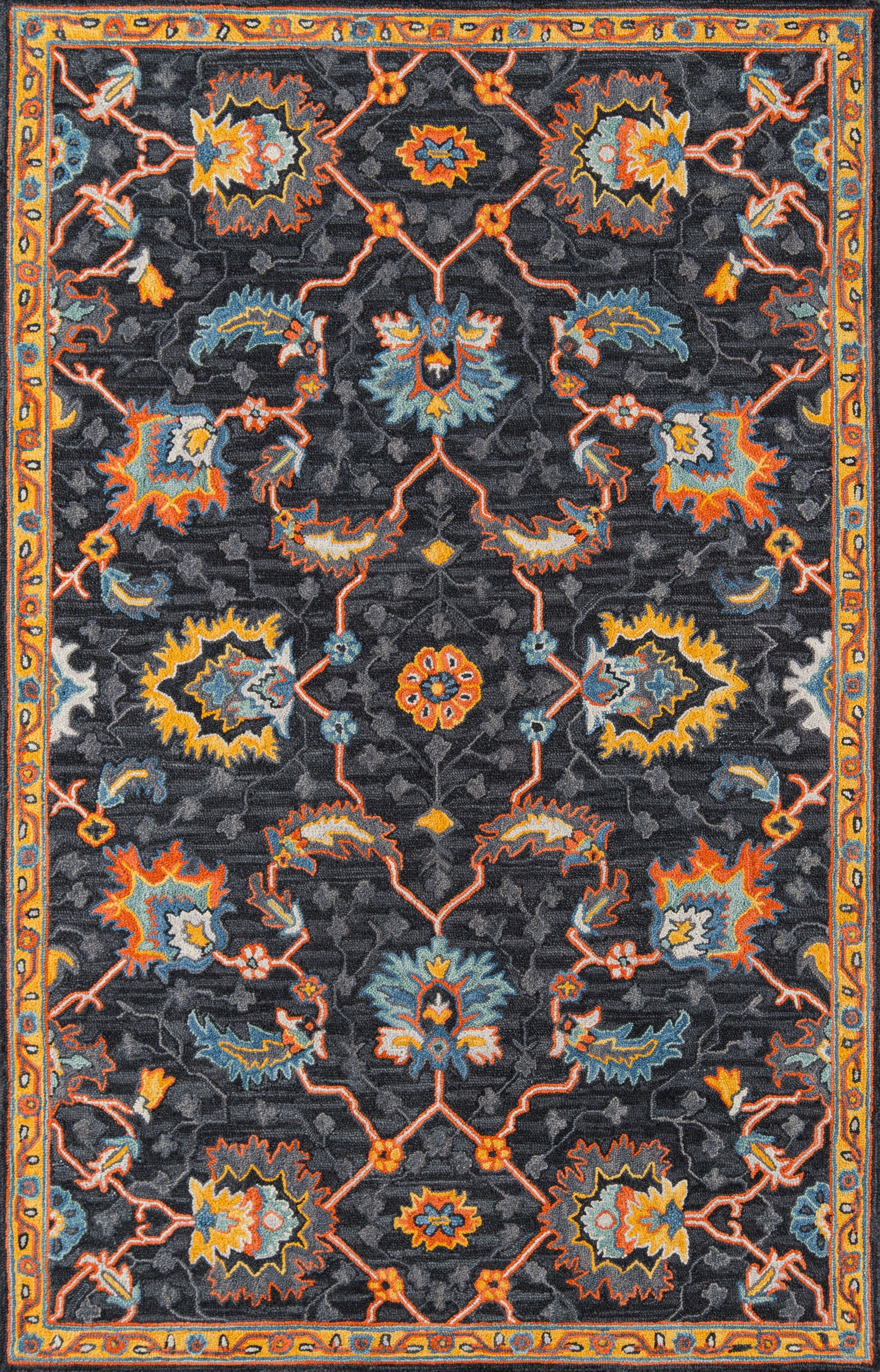 Momeni Ibiza IBI-3 Charcoal Hand Tufted Area Rug