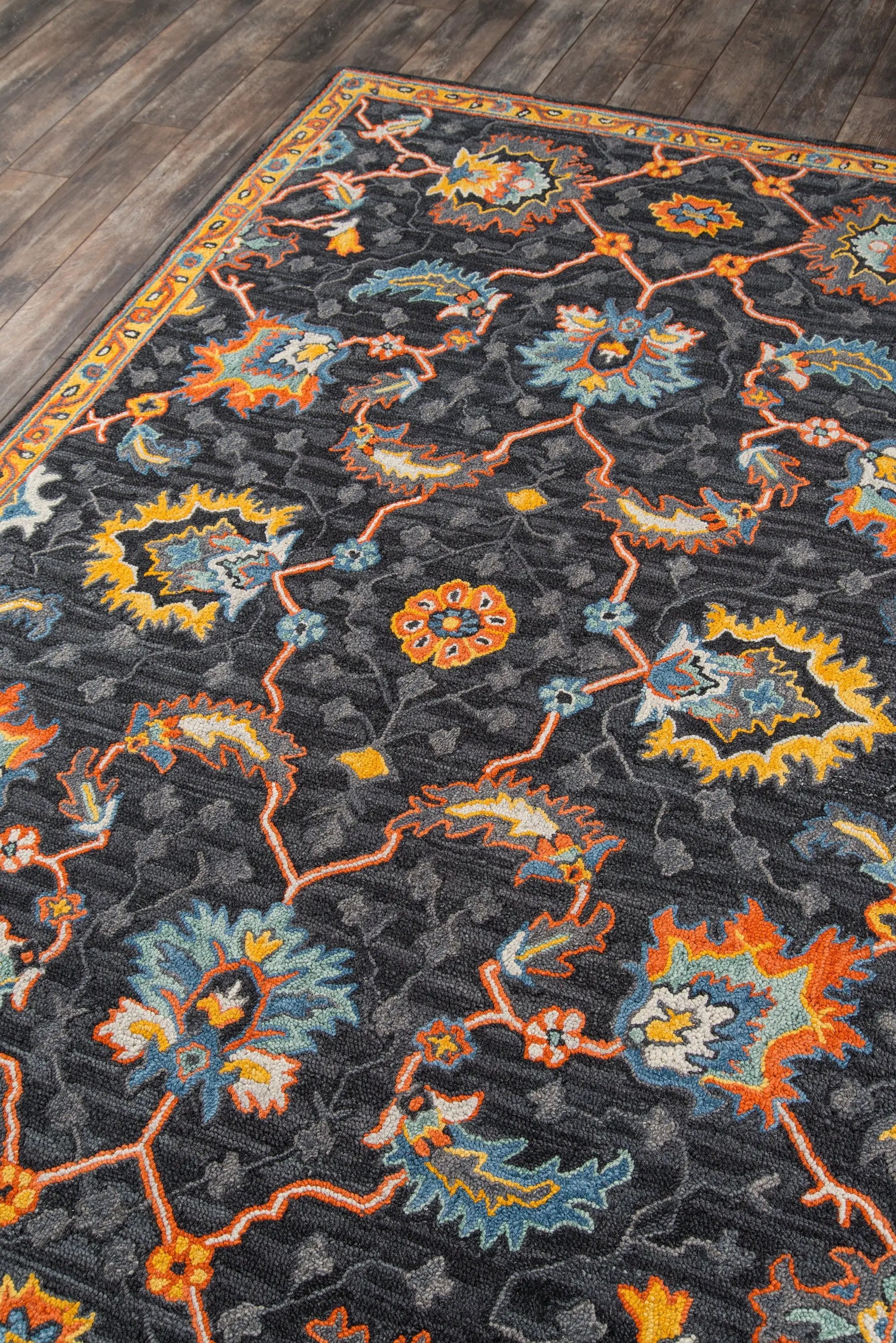 Ibiza IBI-3 Charcoal Area Rug by Momeni
