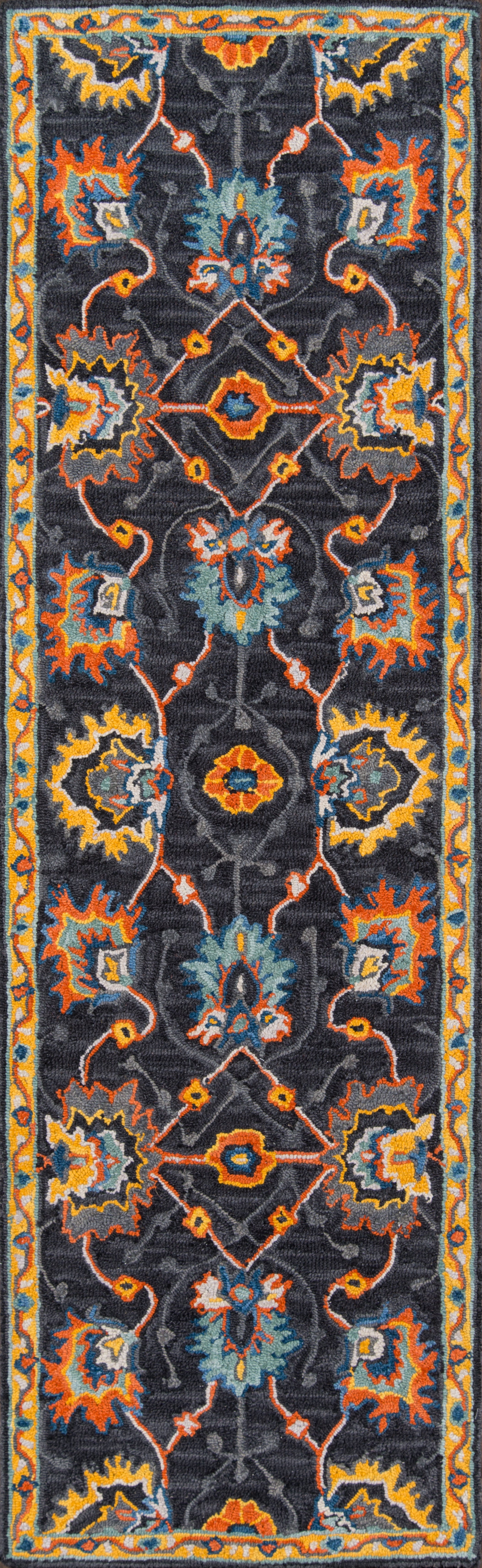 Momeni Ibiza IBI-3 Charcoal Hand Tufted Area Rug