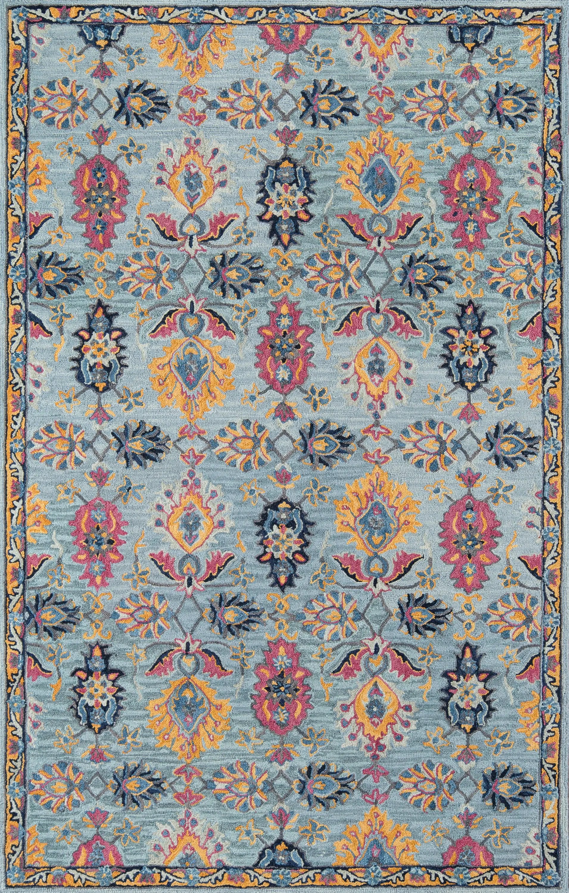 Ibiza IBI-4 Blue Area Rug by Momeni