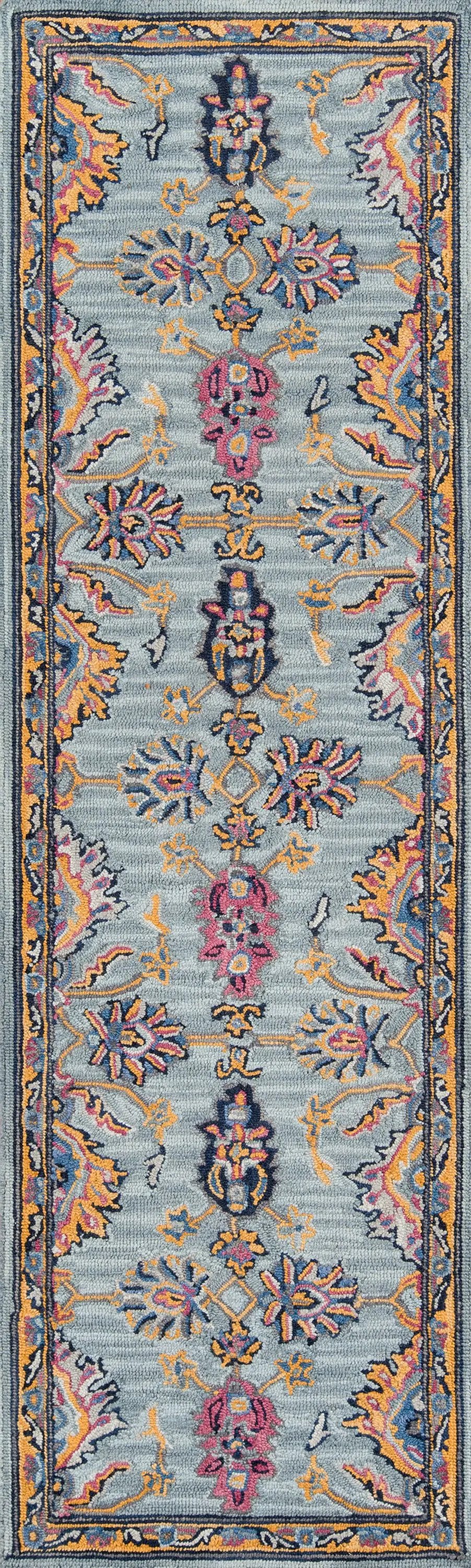 Ibiza IBI-4 Blue Area Rug by Momeni
