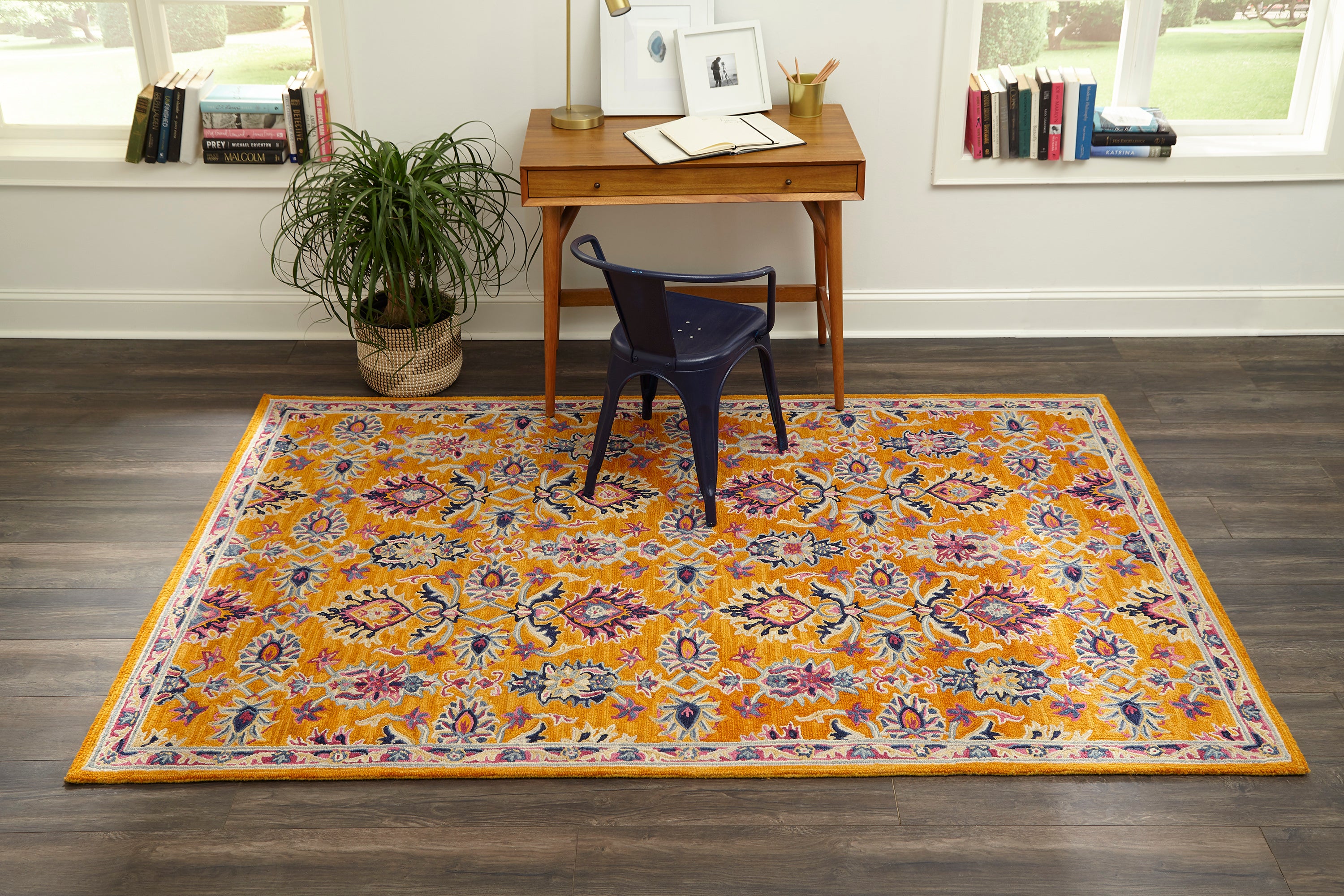 Momeni Ibiza IBI-4 Orange Hand Tufted Area Rug
