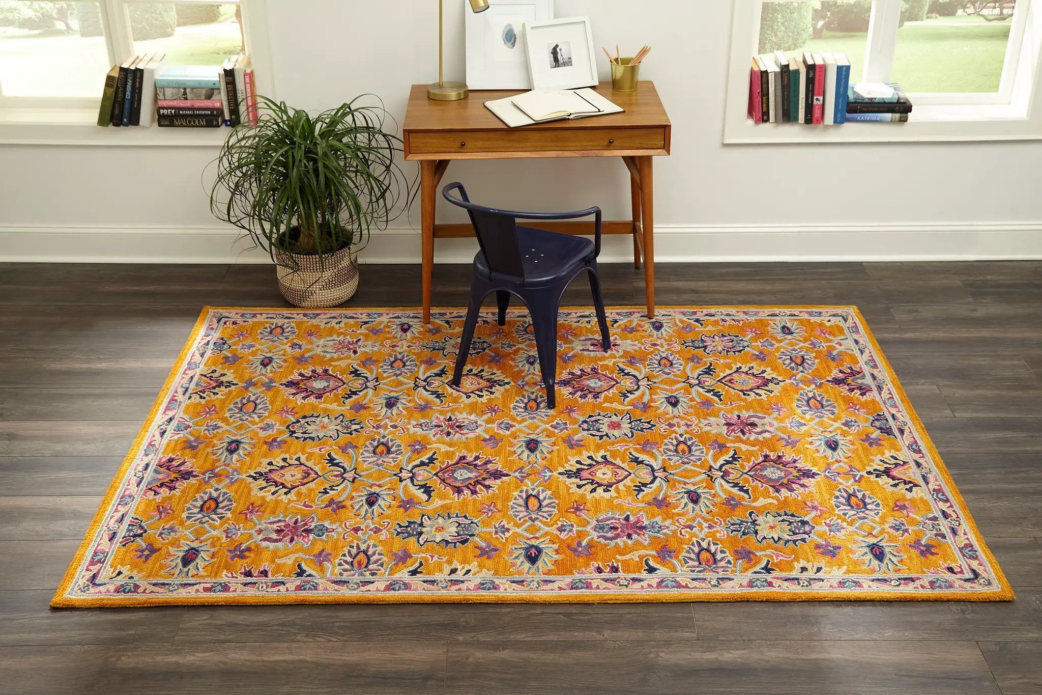 Ibiza IBI-4 Orange Area Rug by Momeni