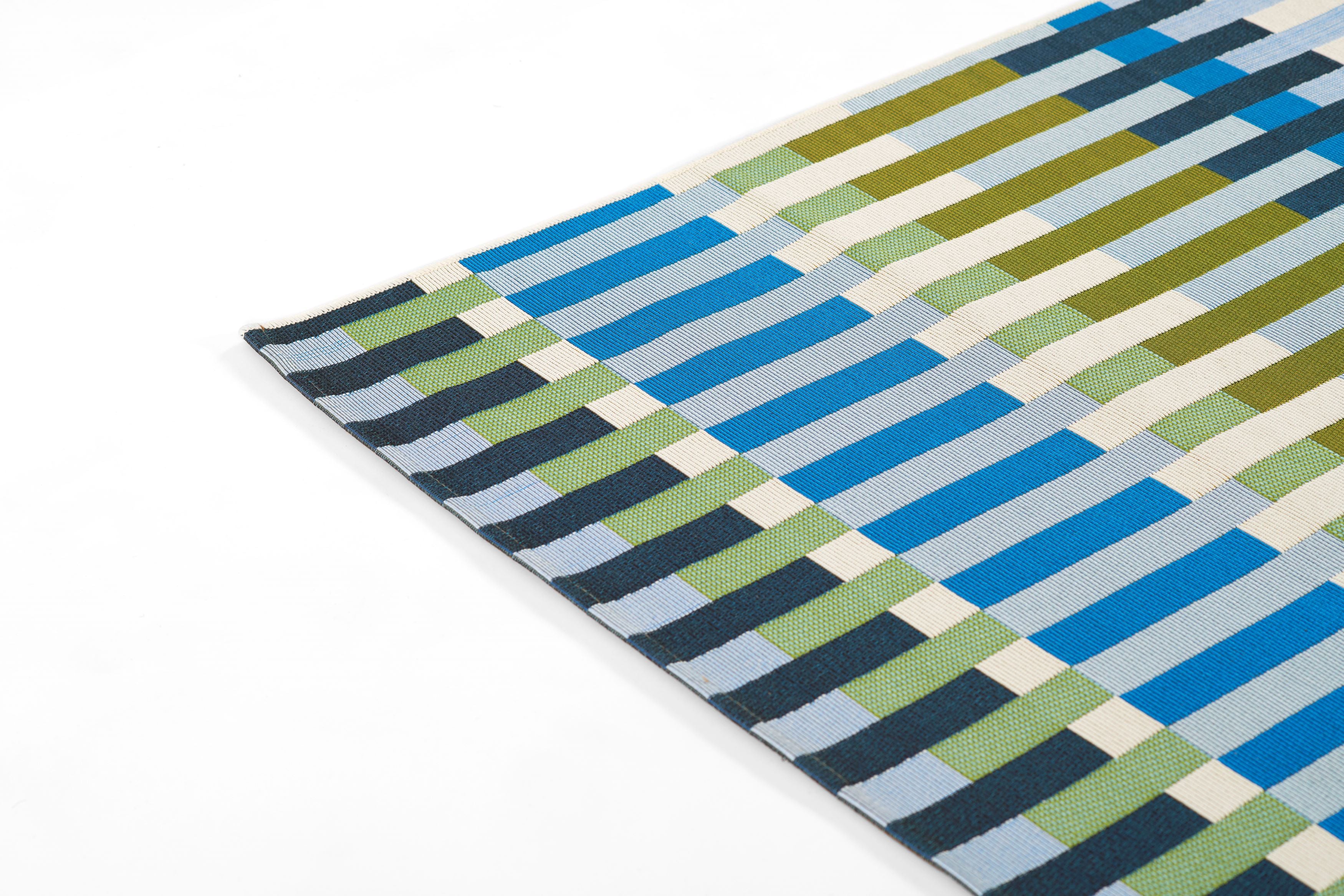 Novogratz x Momeni Iconic ICN-2 Blue Area Rug