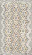 Novogratz Indio IND-1 Gray Hand Woven Area Rug by Momeni