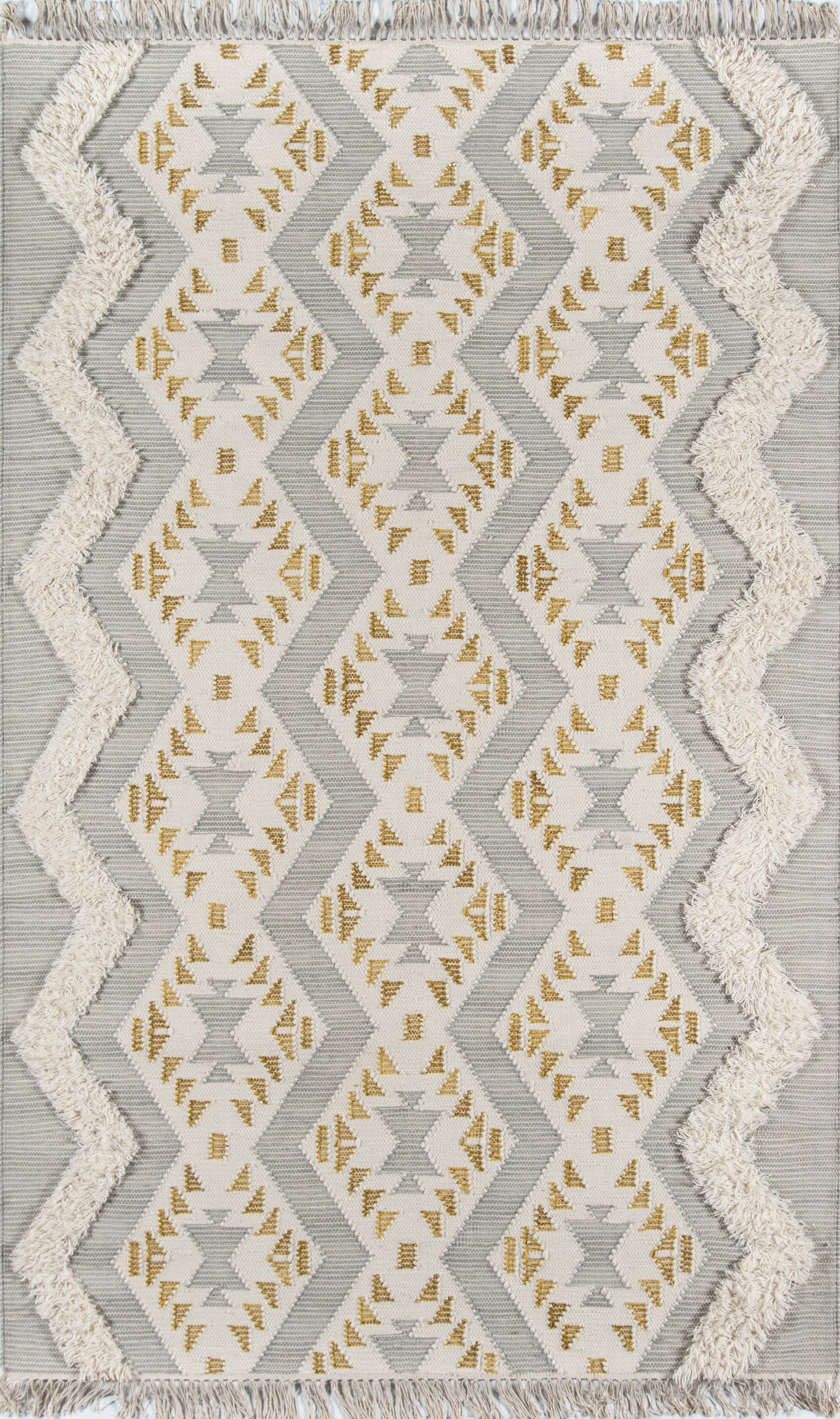 Novogratz Indio IND-1 Gray Hand Woven Area Rug by Momeni