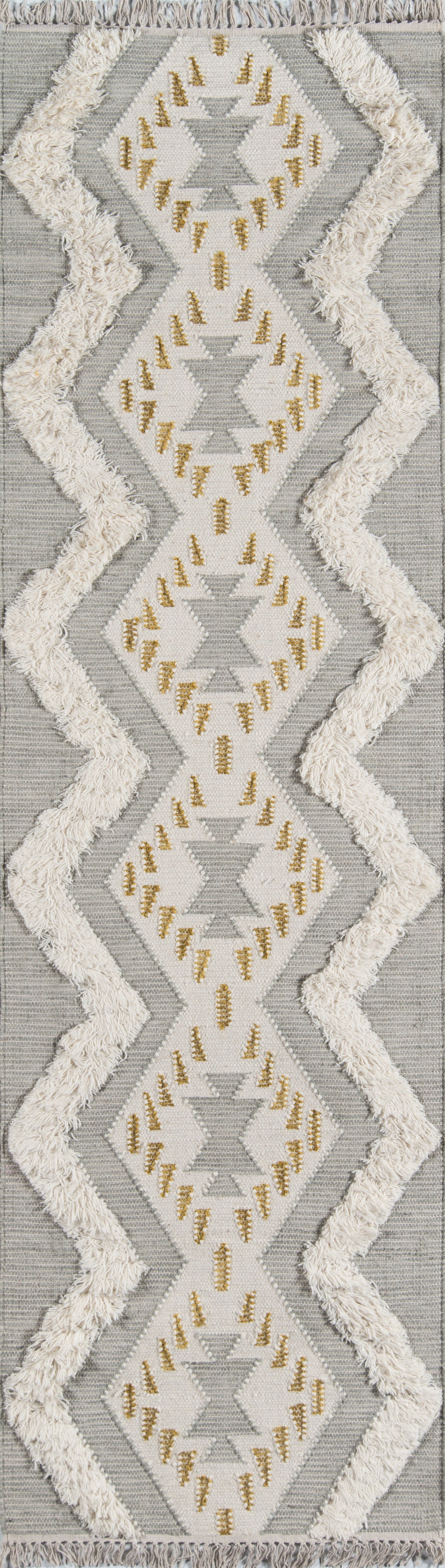 Novogratz Indio IND-1 Gray Hand Woven Area Rug by Momeni