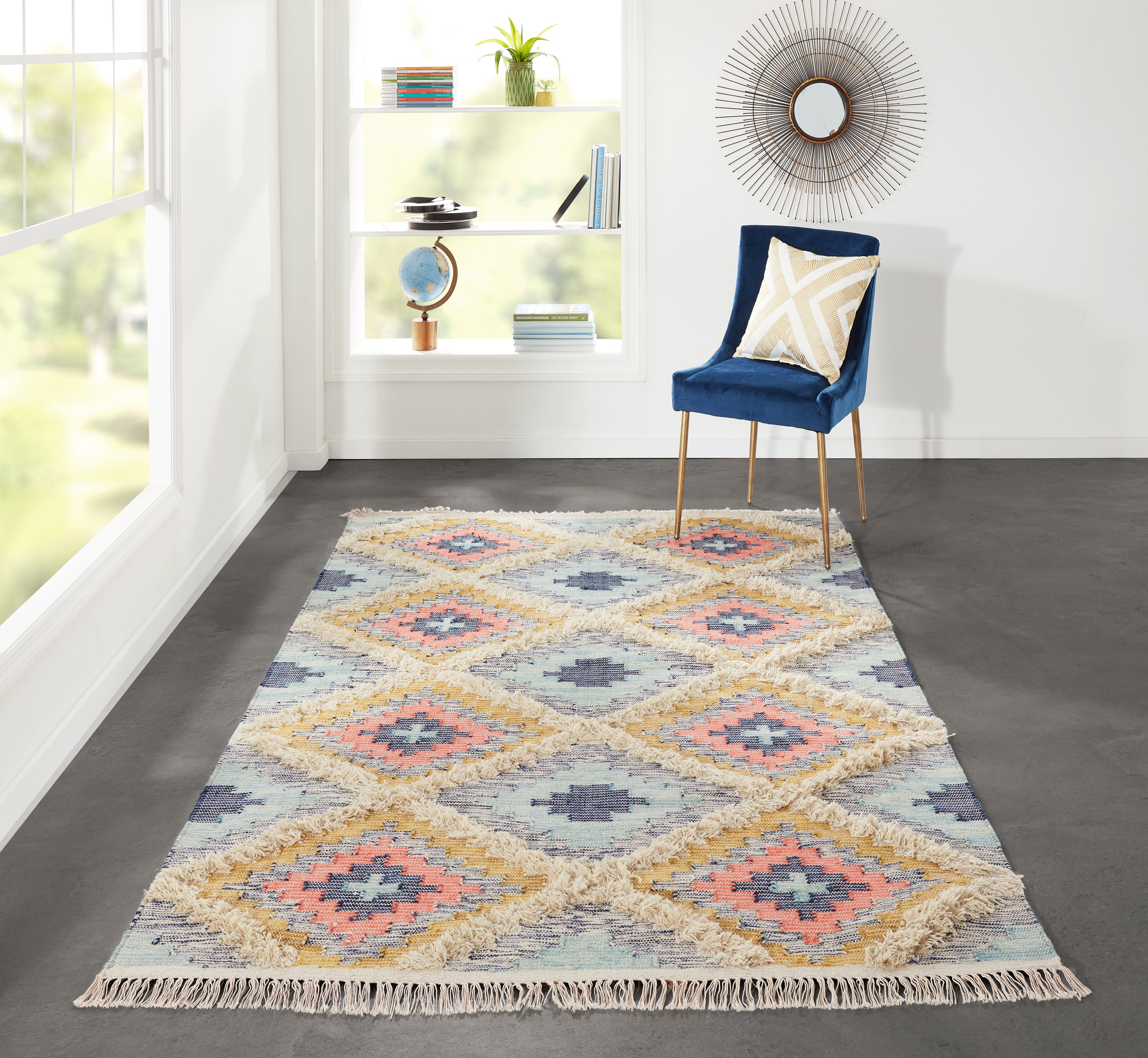 Novogratz Indio IND-2 Multi-Color Hand Woven Area Rug by Momeni