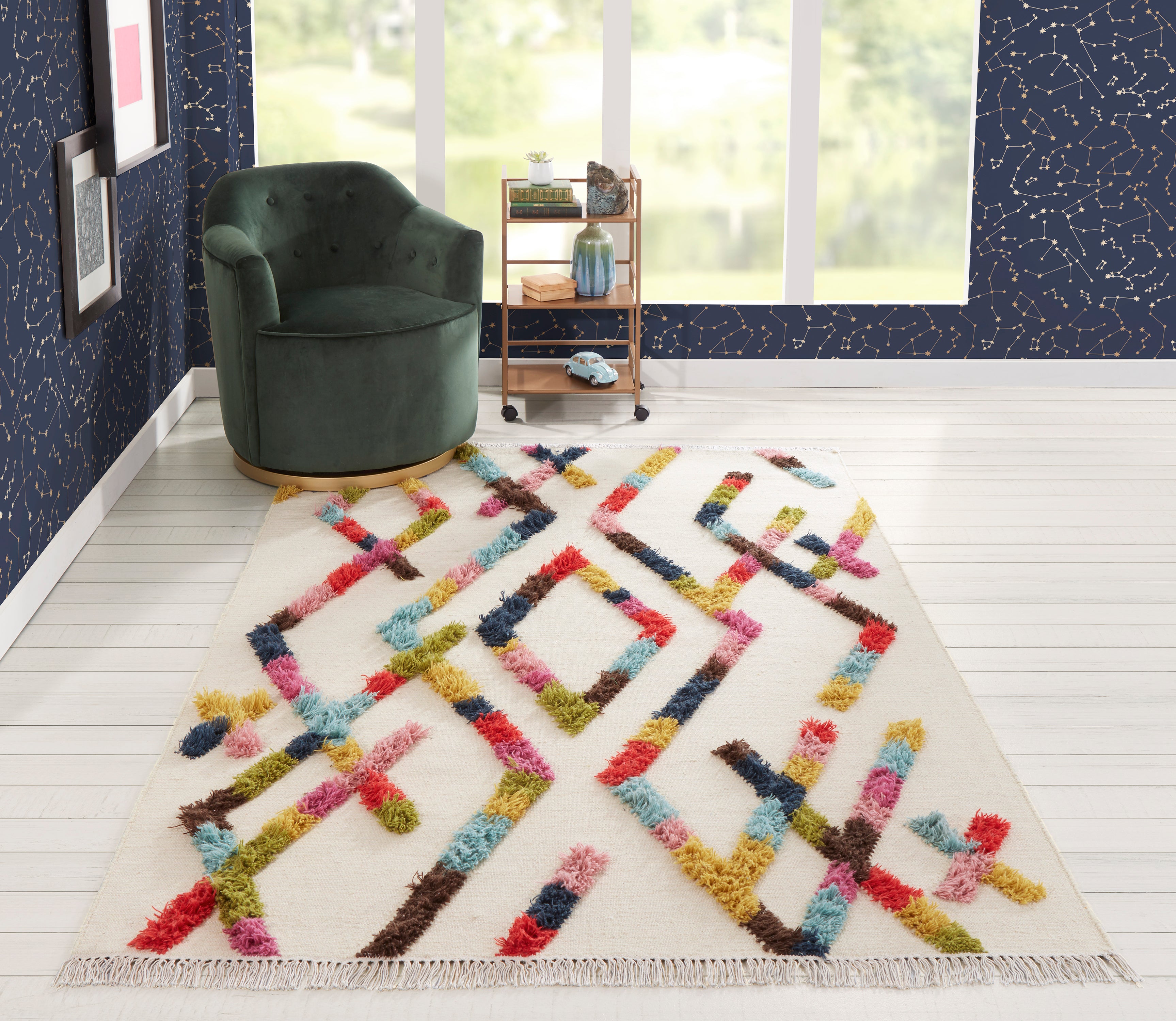 Novogratz Indio IND-3 Multi-Color Hand Woven Area Rug by Momeni
