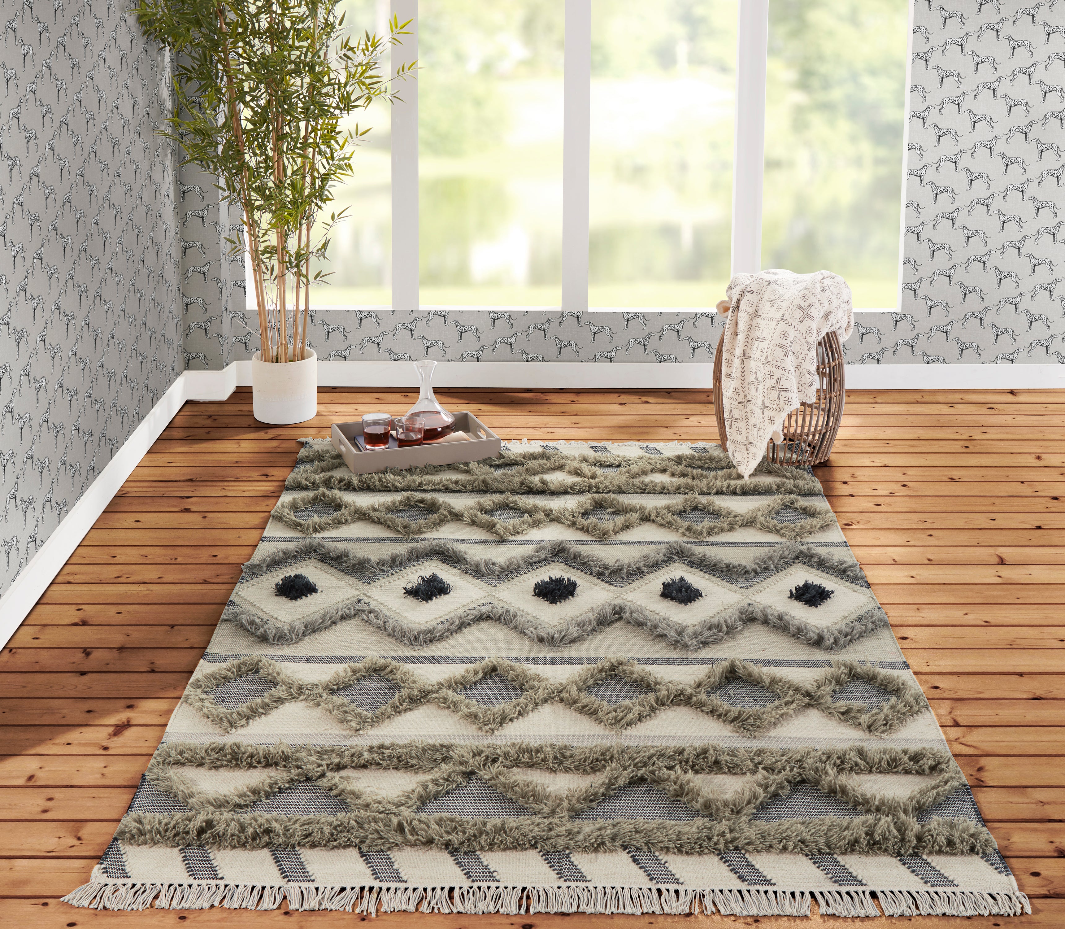 Novogratz Indio IND-4 Sage Hand Woven Area Rug by Momeni