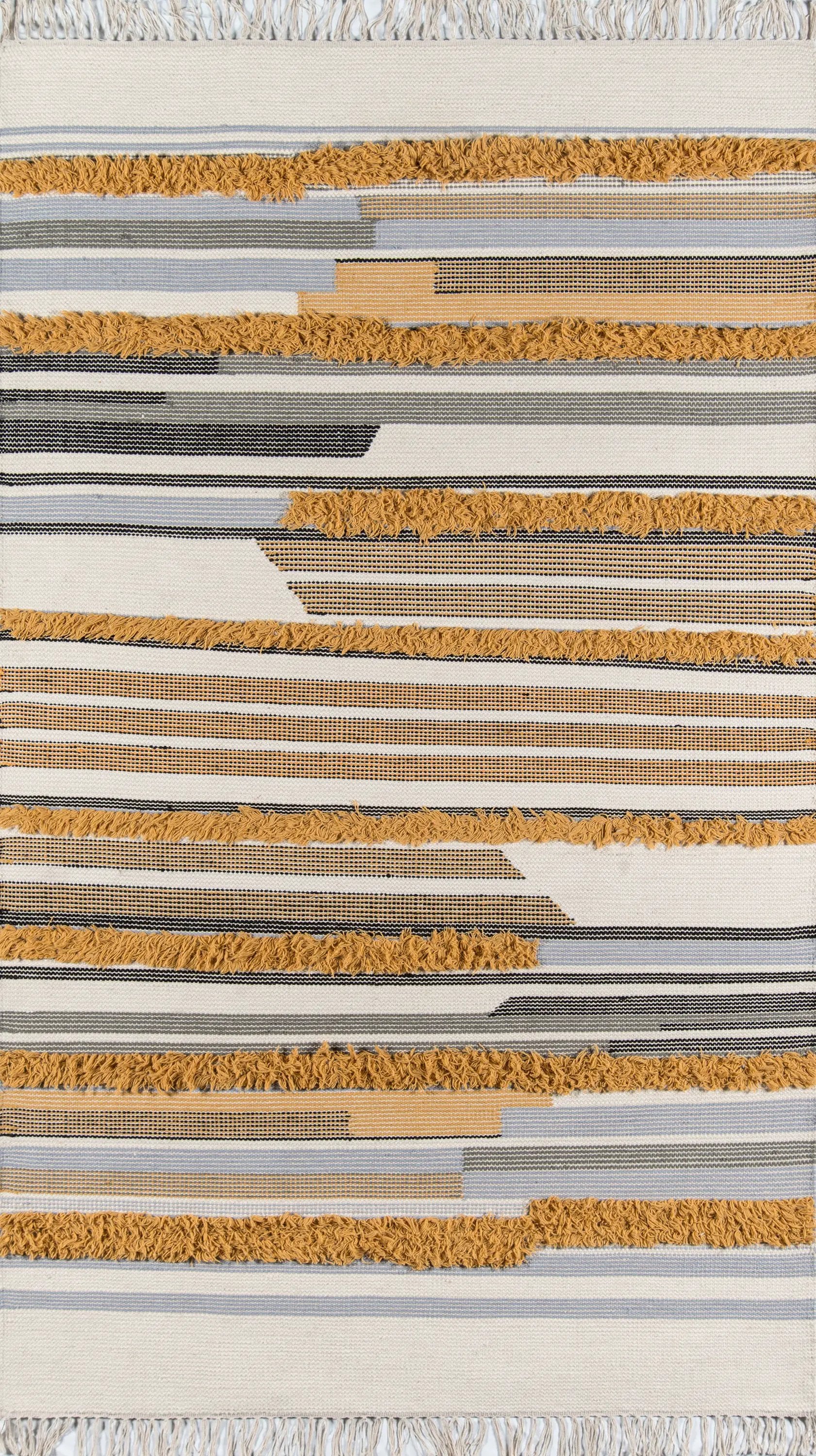 Indio IND-6 (Feliz) Mustard Area Rug by Novogratz by Momeni