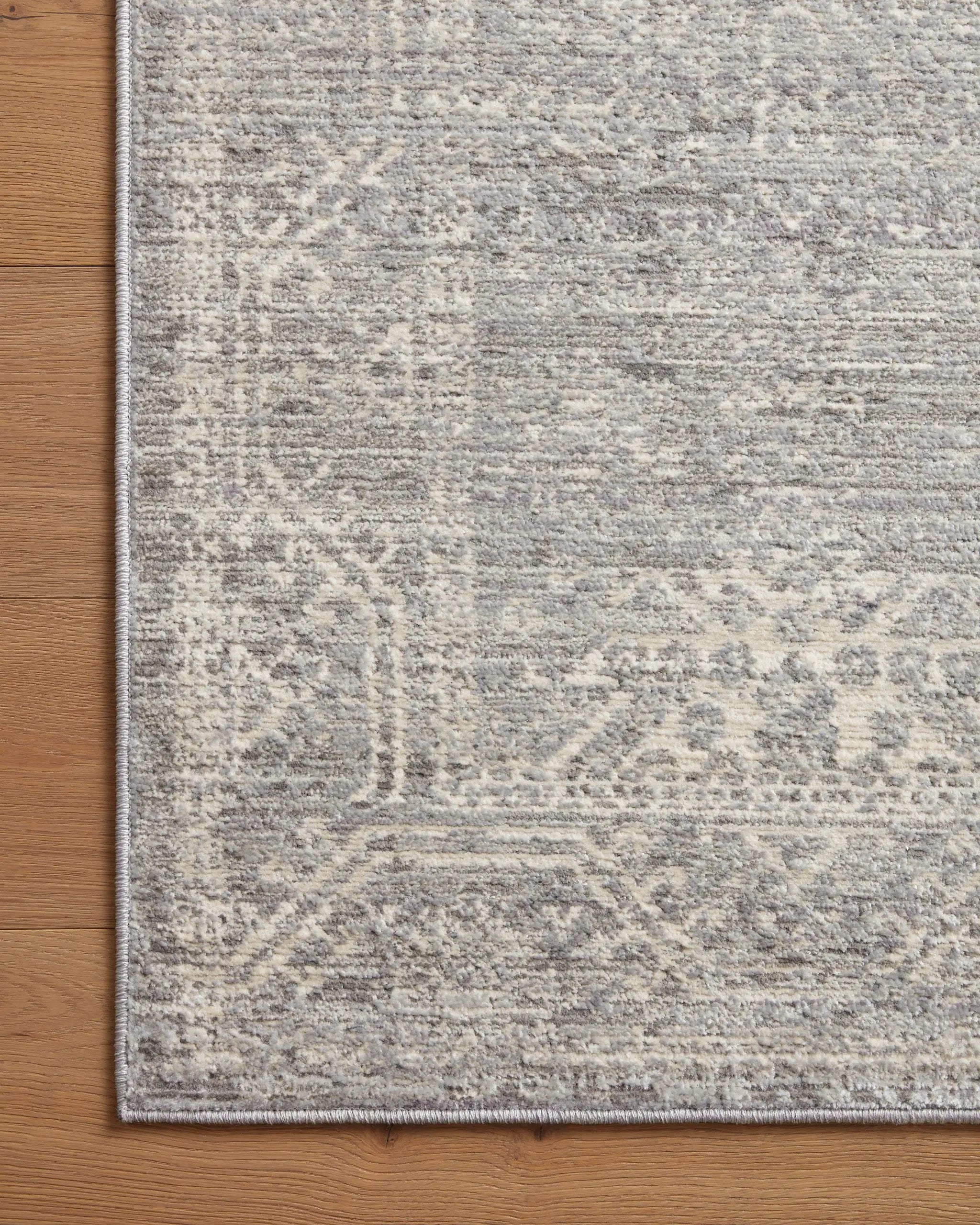 Indra INA-02 Silver / Ivory Area Rug by Loloi