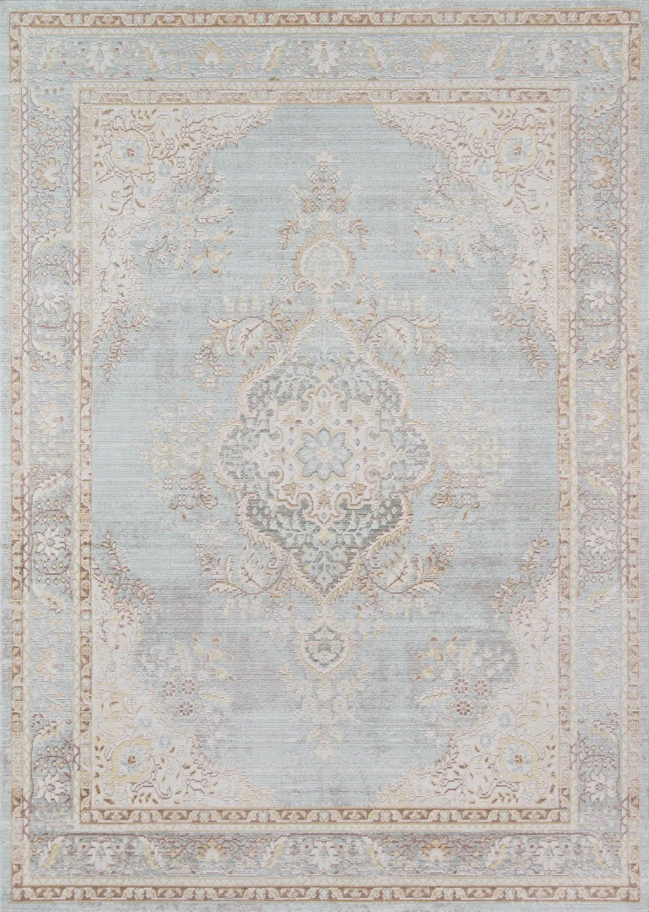 Isabella ISA-1 Blue Area Rug by Momeni